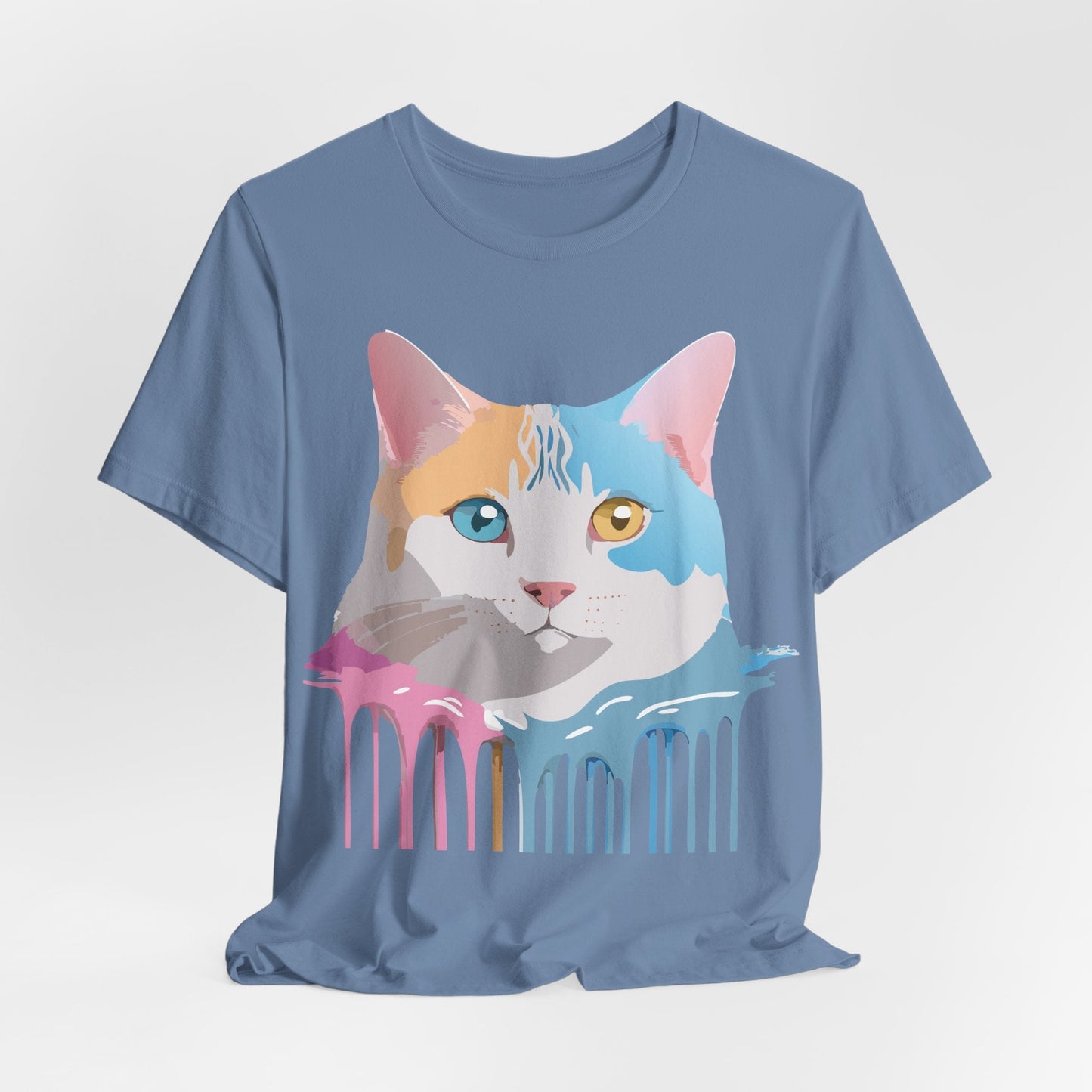 Unisex Cat Shirt Graphic Tee With Vintage Adelpha Art Design