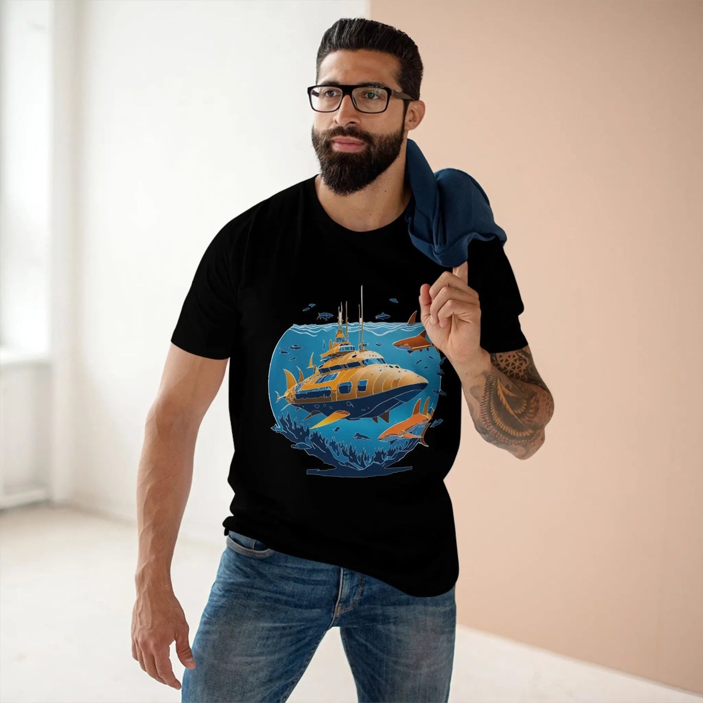 Ocean Coast Graphic Unisex 100 Cotton Staple Tee 14