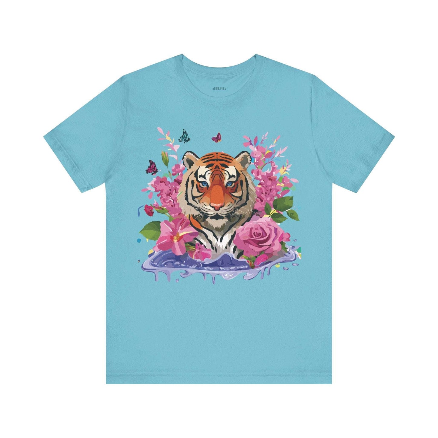 Tiger Graphic Unisex 100 Cotton Vintage Art with Animal Tee 11