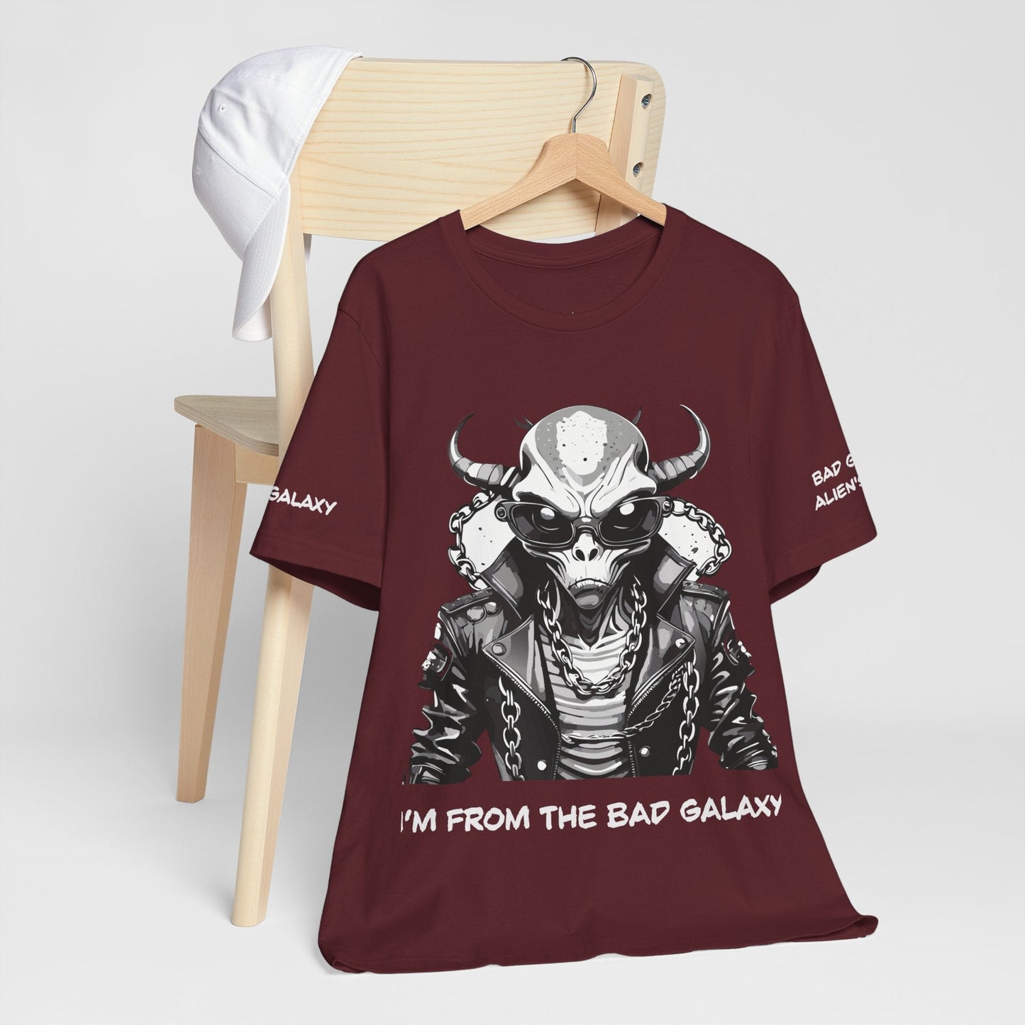 Alien Tee Shirt From Bad Galaxy 100 Cotton Made To Order With Eco Friendly Inks Free Shipping