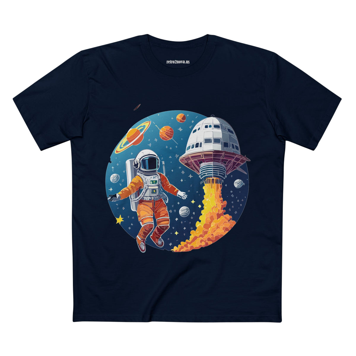 Cosmos Astronaut Graphic Tee Staple Unisex 100 Cotton Tee Shirt - CS-19