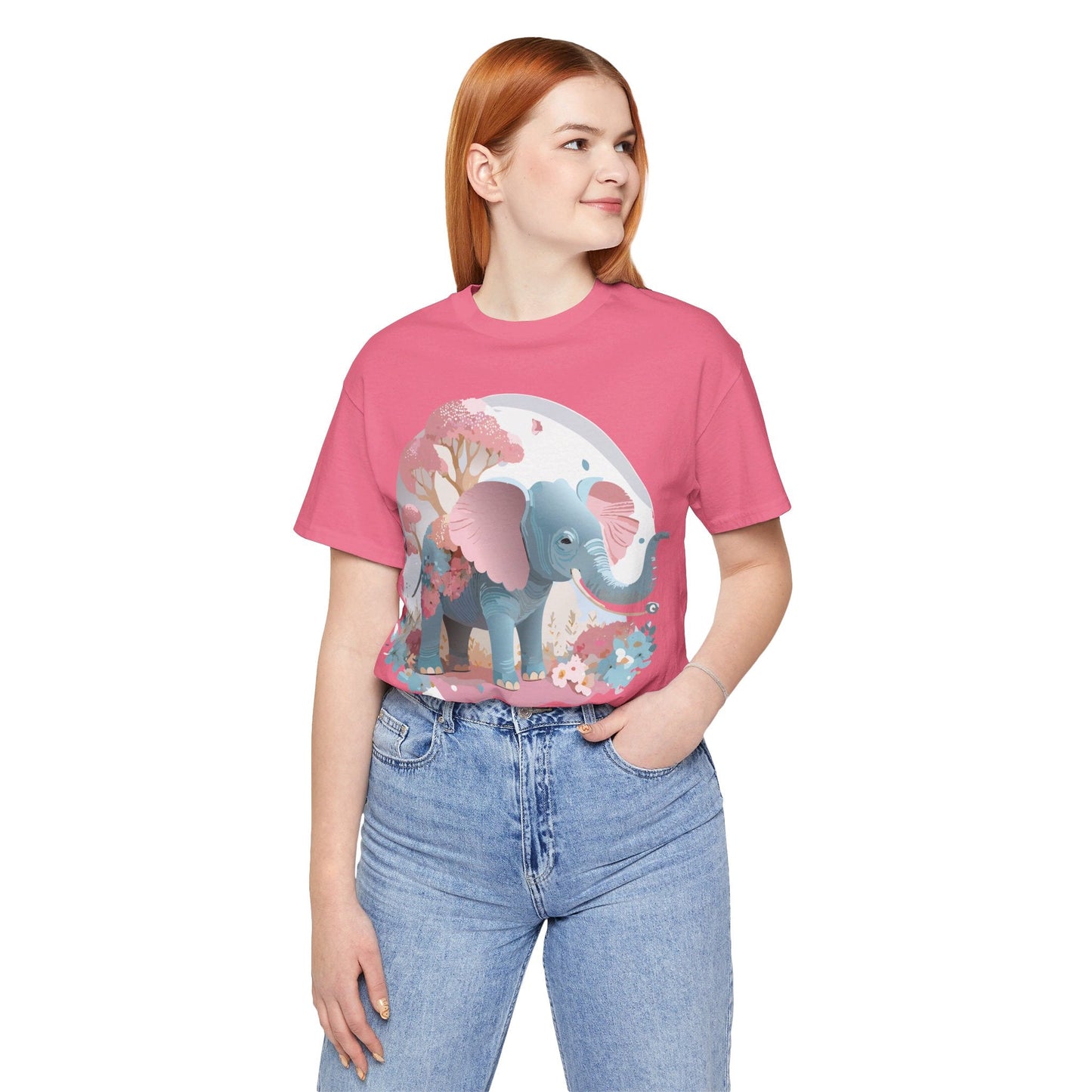 Elephant Graphic T Shirt Unisex By Adelpha Vintage Inspired Art Design Tee Premium Quality Cotton