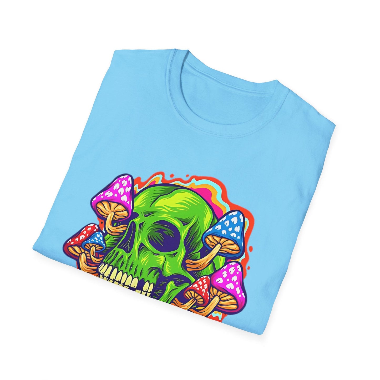 Skull Tee Shirt Unisex Skeleton Shirt With Skull Design Gildan Softstyle 64000 Cotton Tee