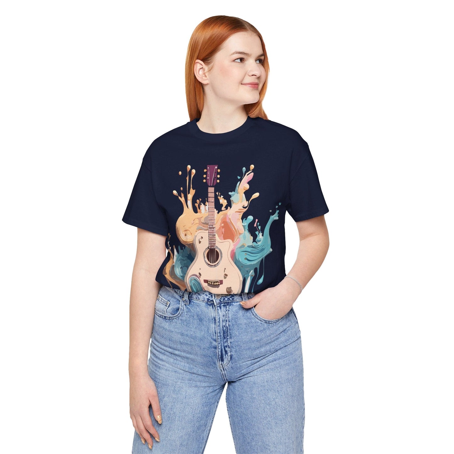 Music Graphic Unisex 100 Cotton Vintage Art with Musical Elements Tee 67