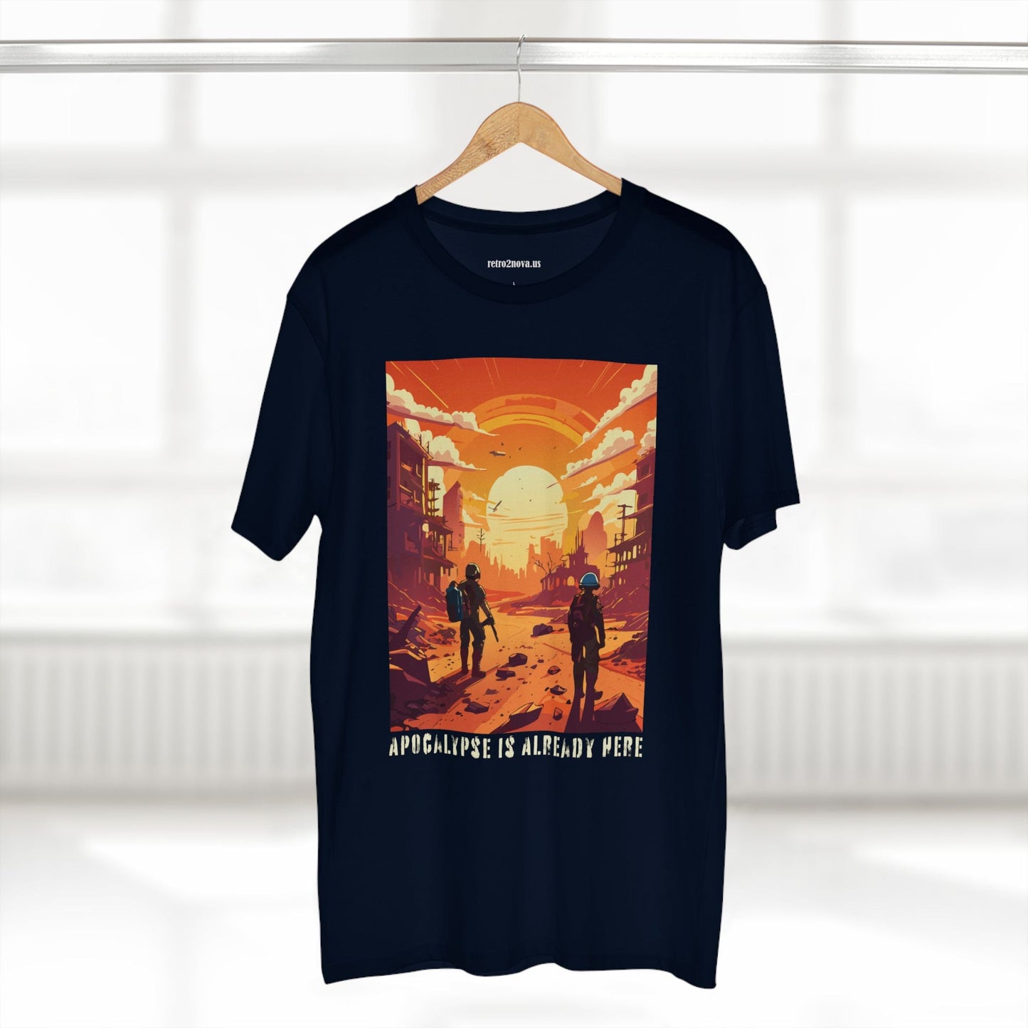 Cataclysm Doomsday Shirt Unisex Premium Cotton Tee With Original Art Design By Retro2Nova