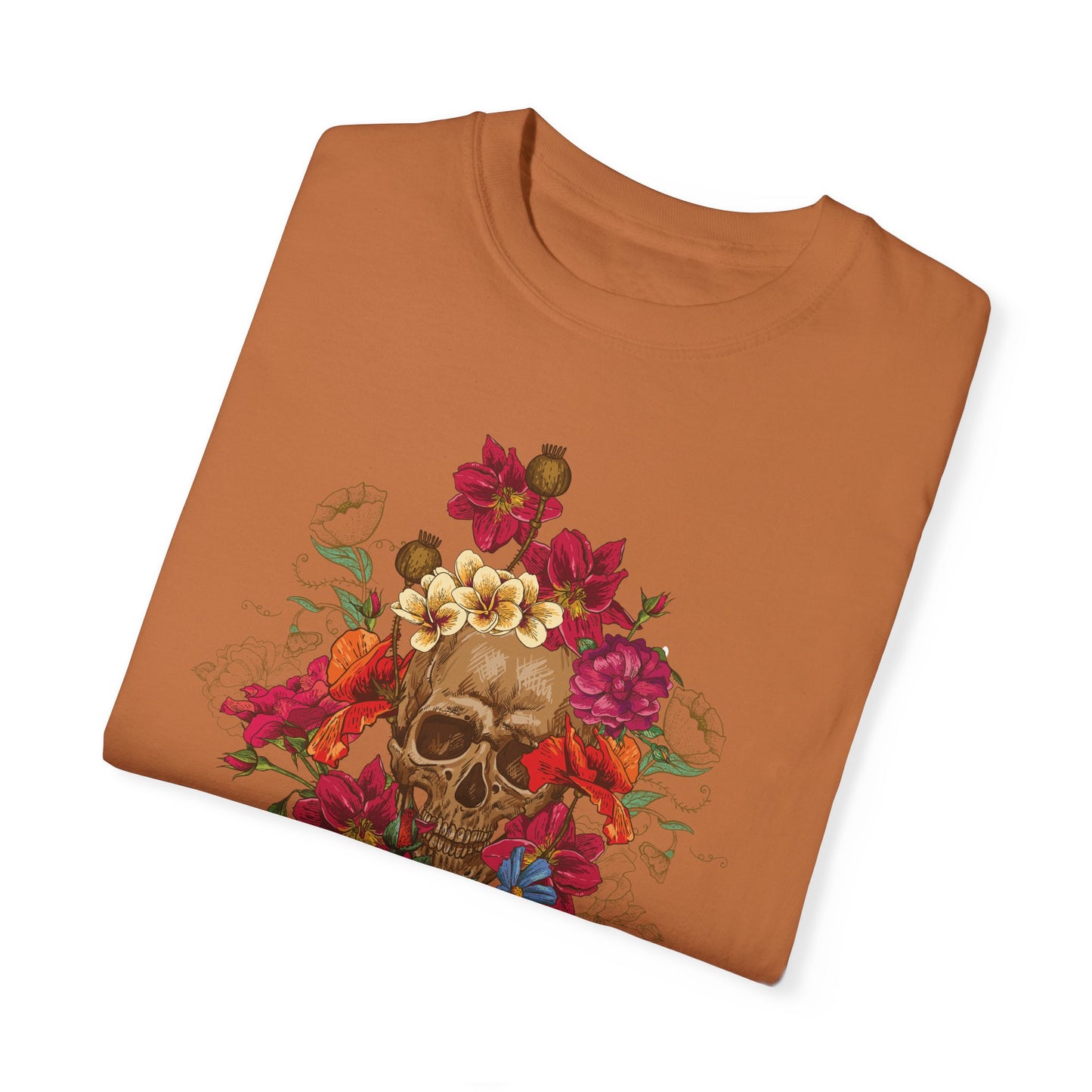 Unisex Cotton Tee Shirt with Skull