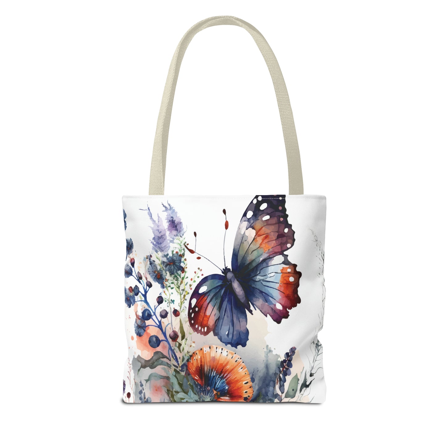 Canvas Bag with Butterfly Prints