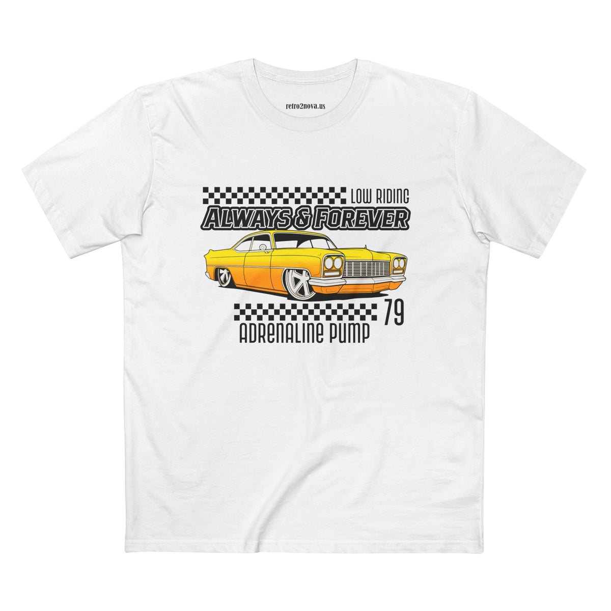 Retro Car Vintage Graphic Tee Staple Unisex 100 Cotton Tee Shirt - RC-6