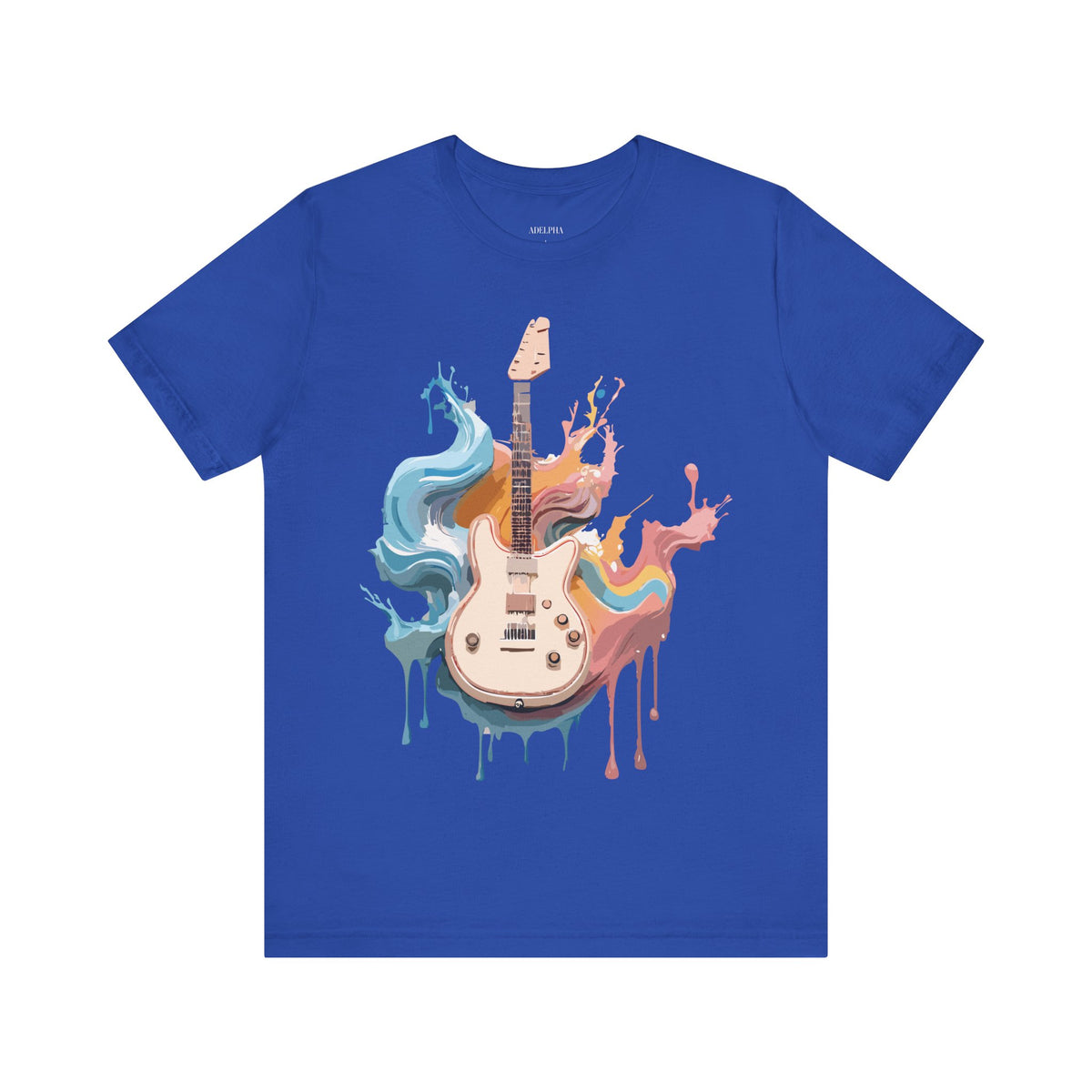 Music Graphic Unisex Cotton Bella+Canvas Tee with Art Design m119