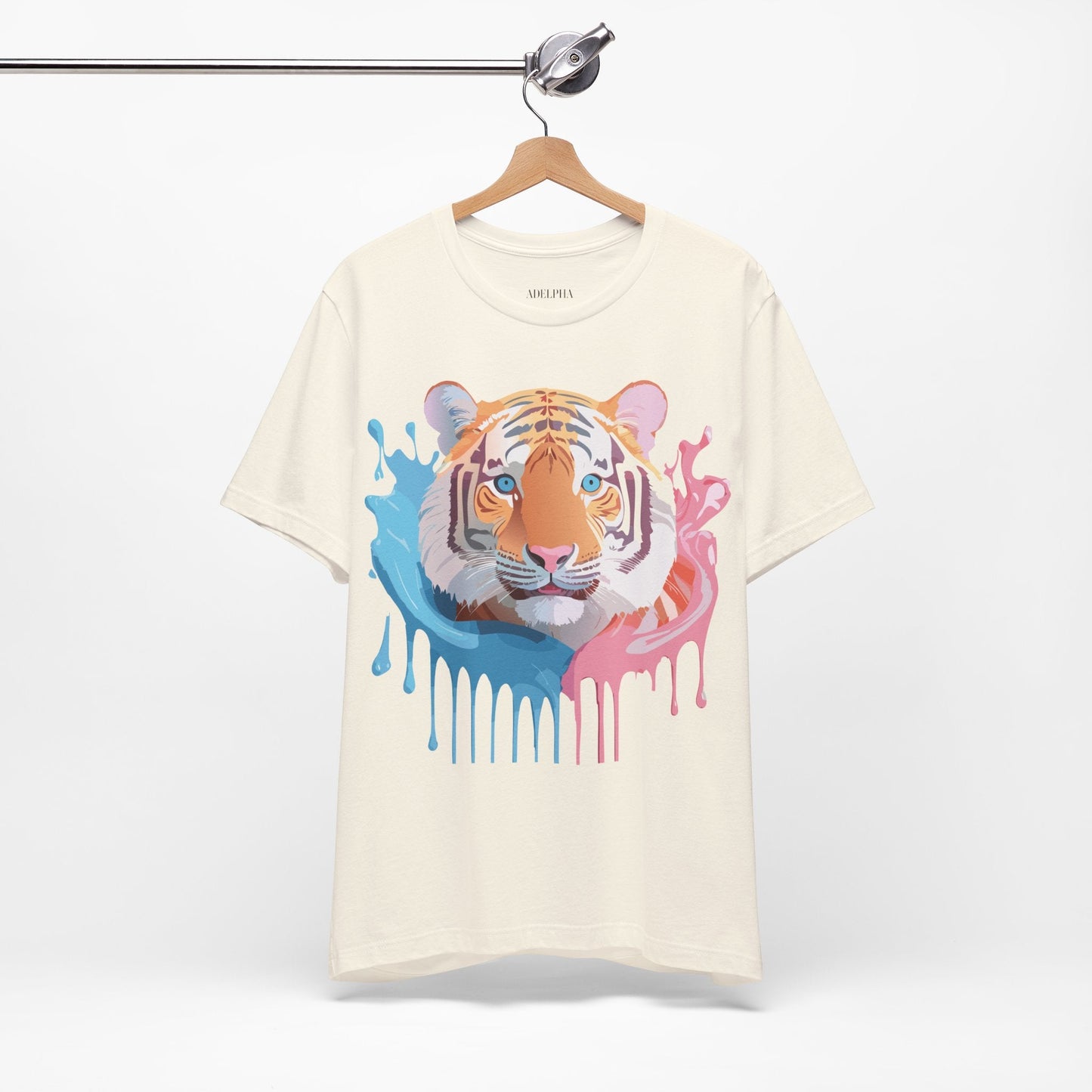 Tiger Graphic T Shirt Unisex Short Sleeve Tee By Adelpha Artwork Vintage Inspired