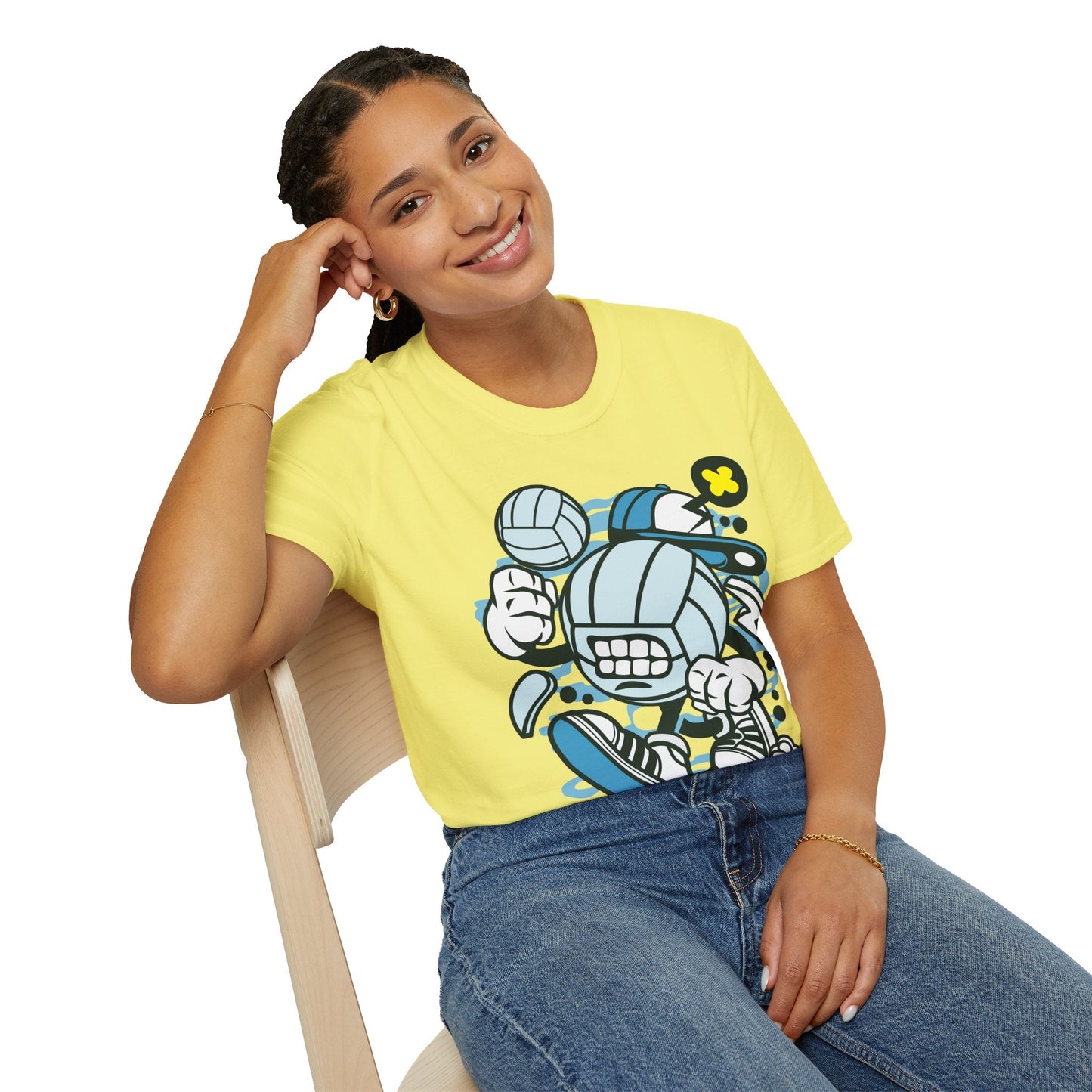 Unisex Cartoon T Shirt Animation Tee Funny Design Gildan Softstyle 64000 100 Percent Cotton