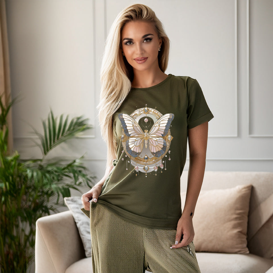 Butterfly Graphic Design Unisex 100 Cotton Tee 26