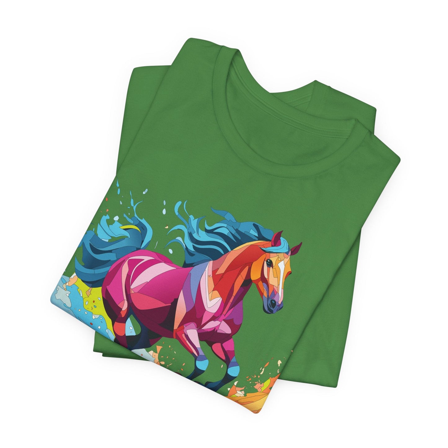 Unisex Animal Tee Shirt With Wild Animals Art Design Short Sleeve Casual Wear Everyday