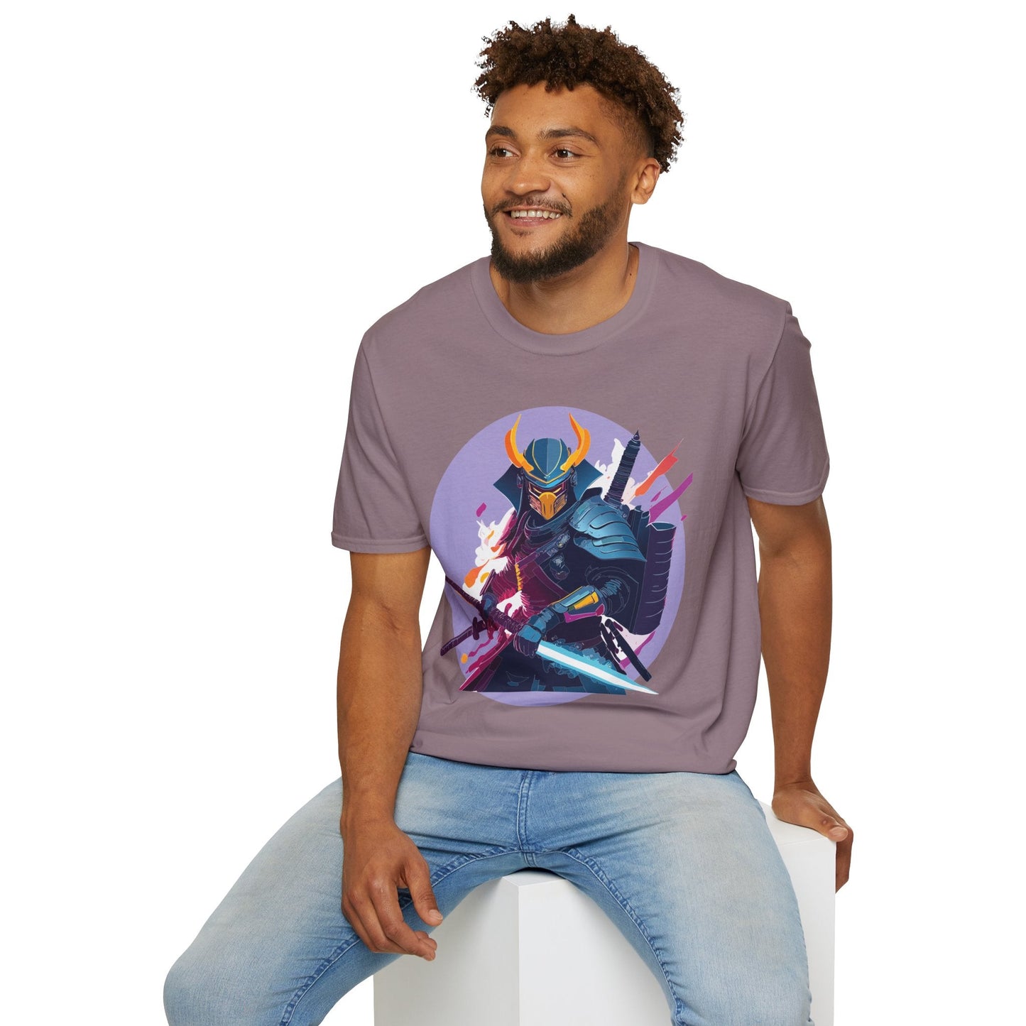 Samurai Shirt Unisex Softstyle Tee 100 Percent Ring Spun Cotton Comfortable Everyday Wear