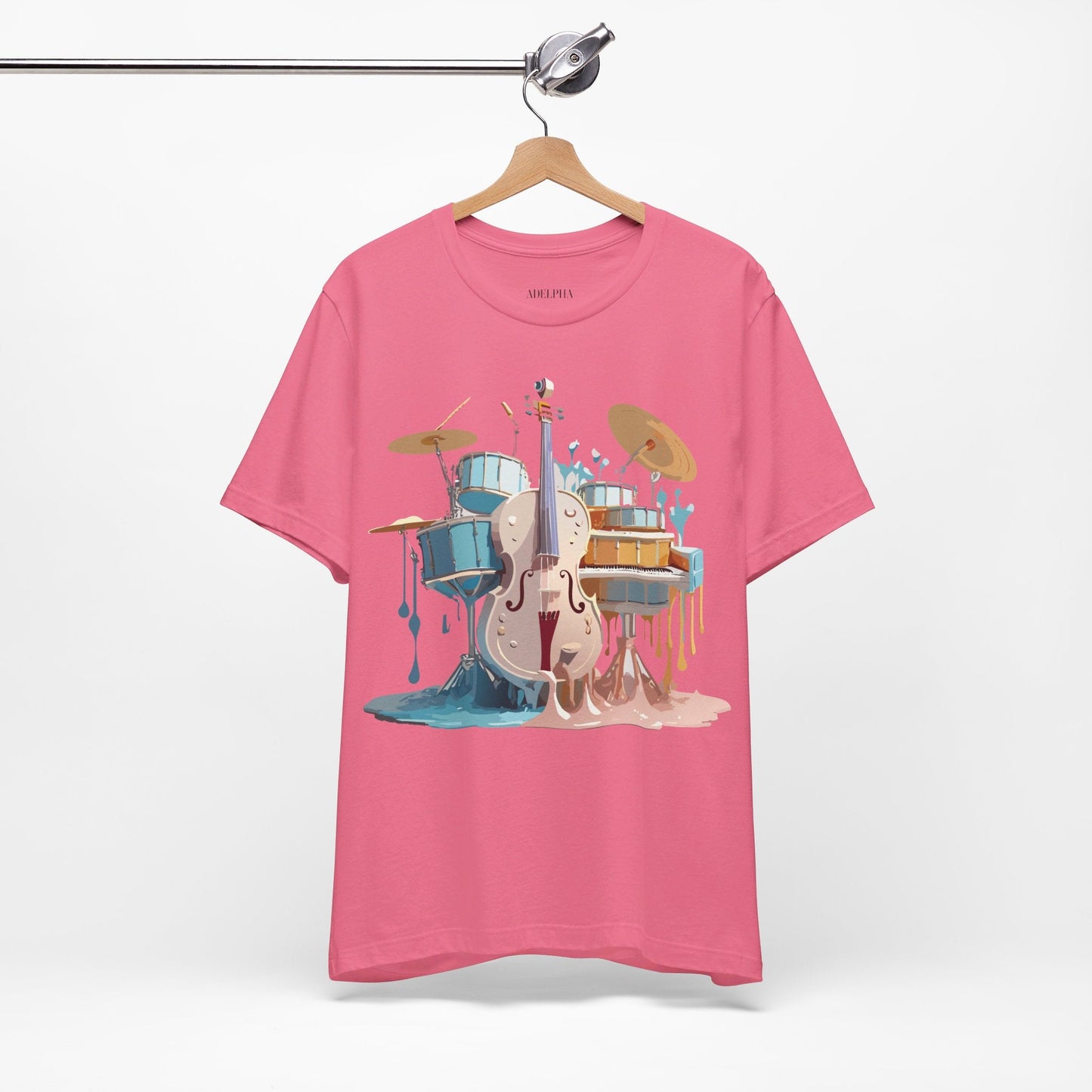 Adelpha Music Graphic T Shirt Unisex Jersey Short Sleeve Vintage Inspired Artwork Tee