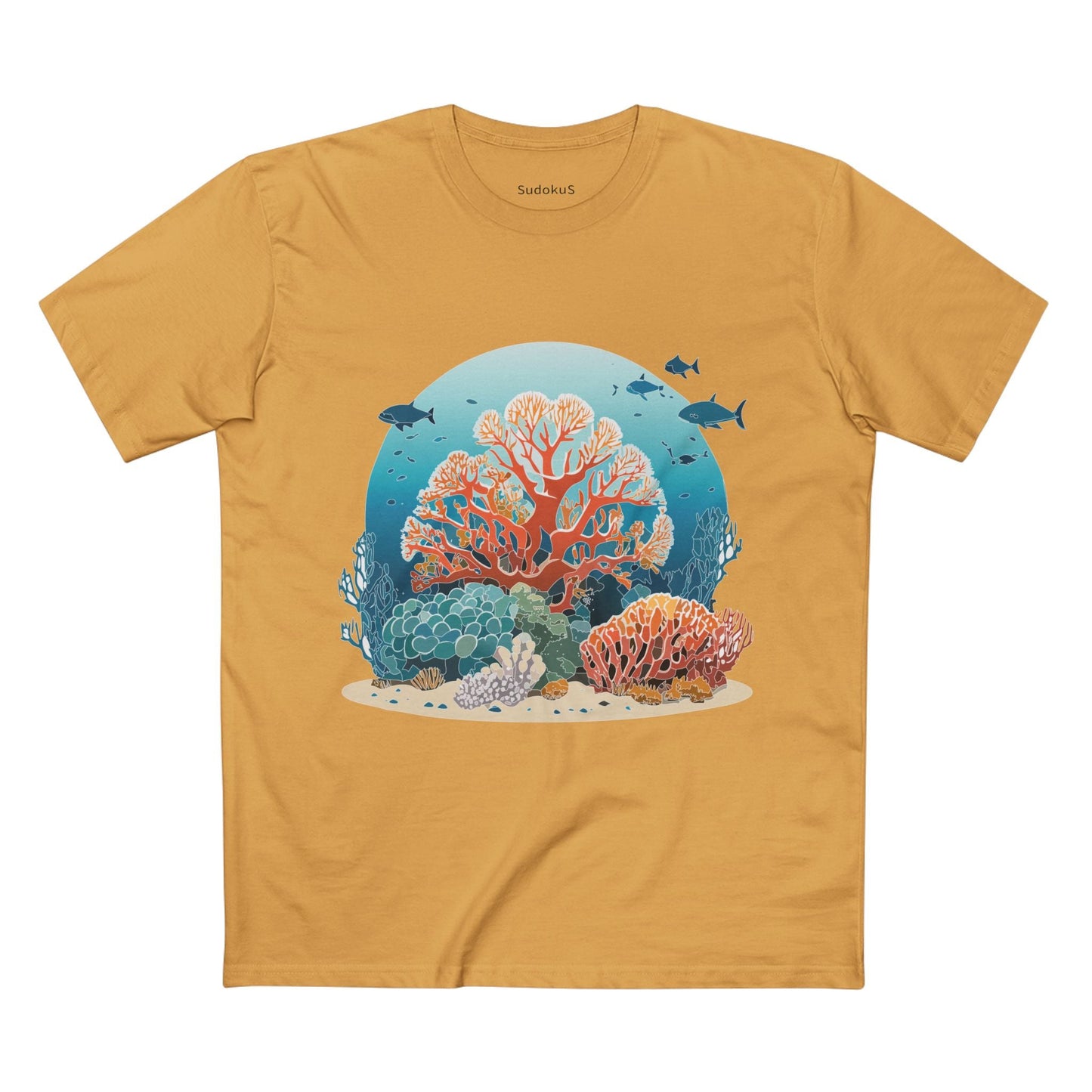 Ocean Coast Graphic Unisex 100 Cotton Staple Tee 3