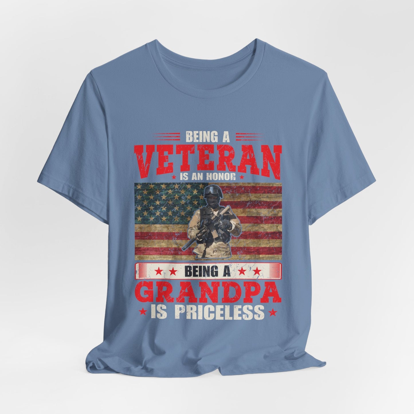 Army Veteran Patriotic Graphic Design Unisex Cotton T-Shirt v34