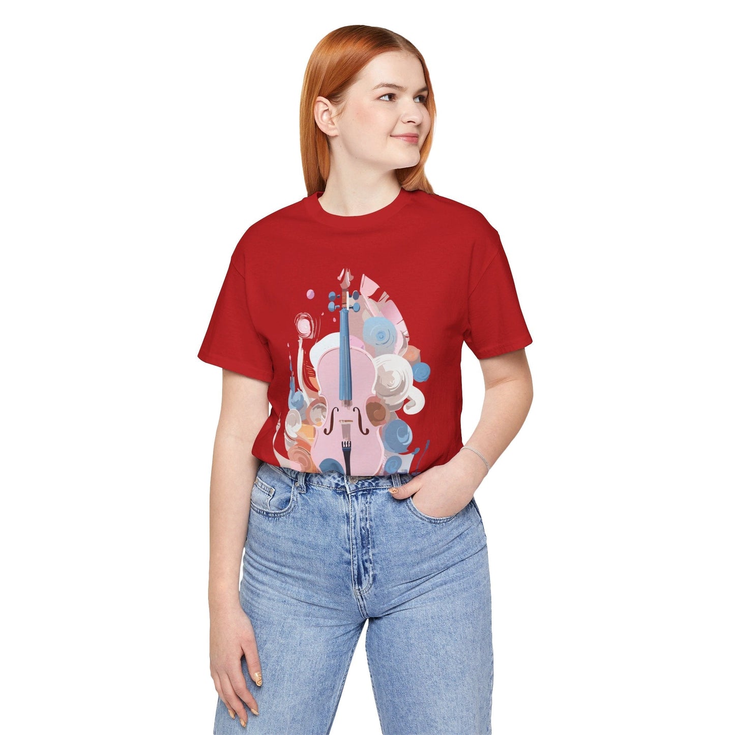 Music T Shirt Unisex Graphic Tee Vintage Inspired Artwork By Adelpha Short Sleeve