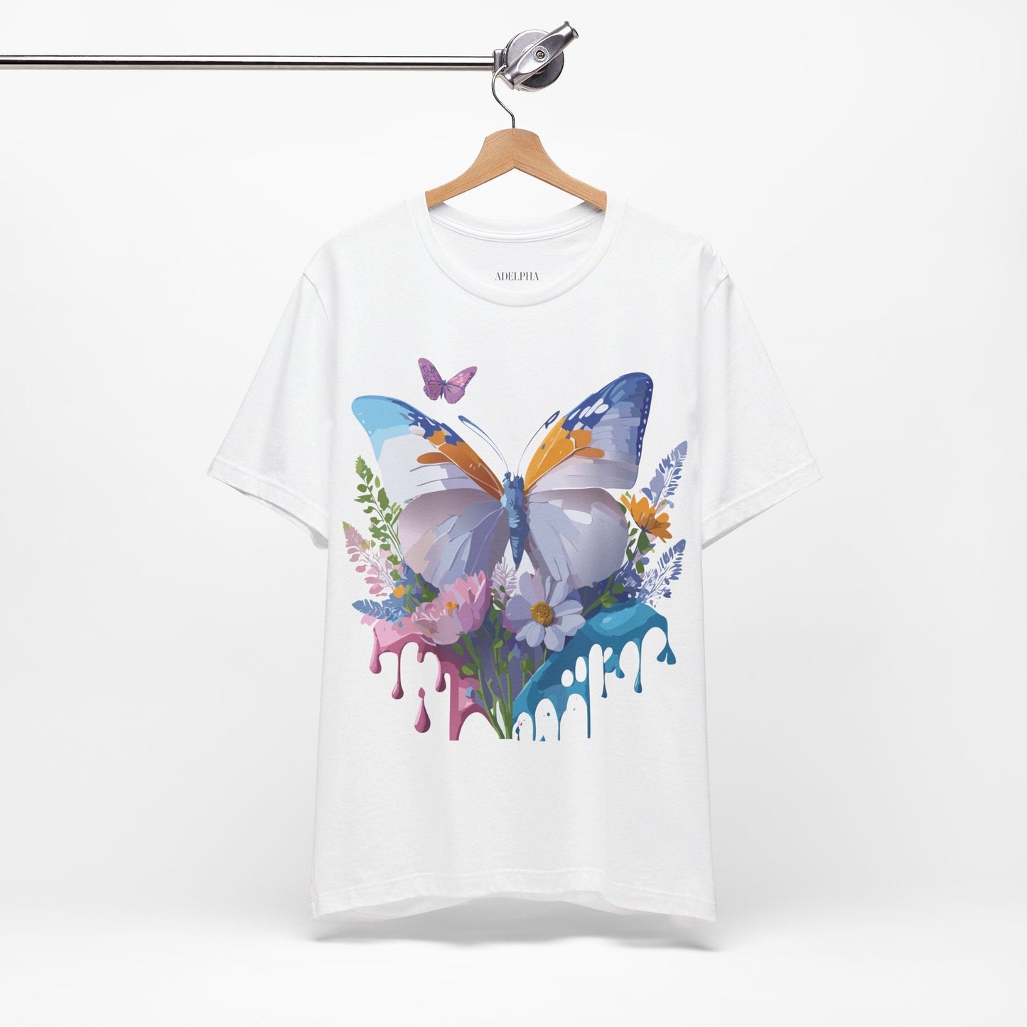 Butterfly Graphic Tee From Adelpha Vintage Artwork Unisex Short Sleeve Shirt
