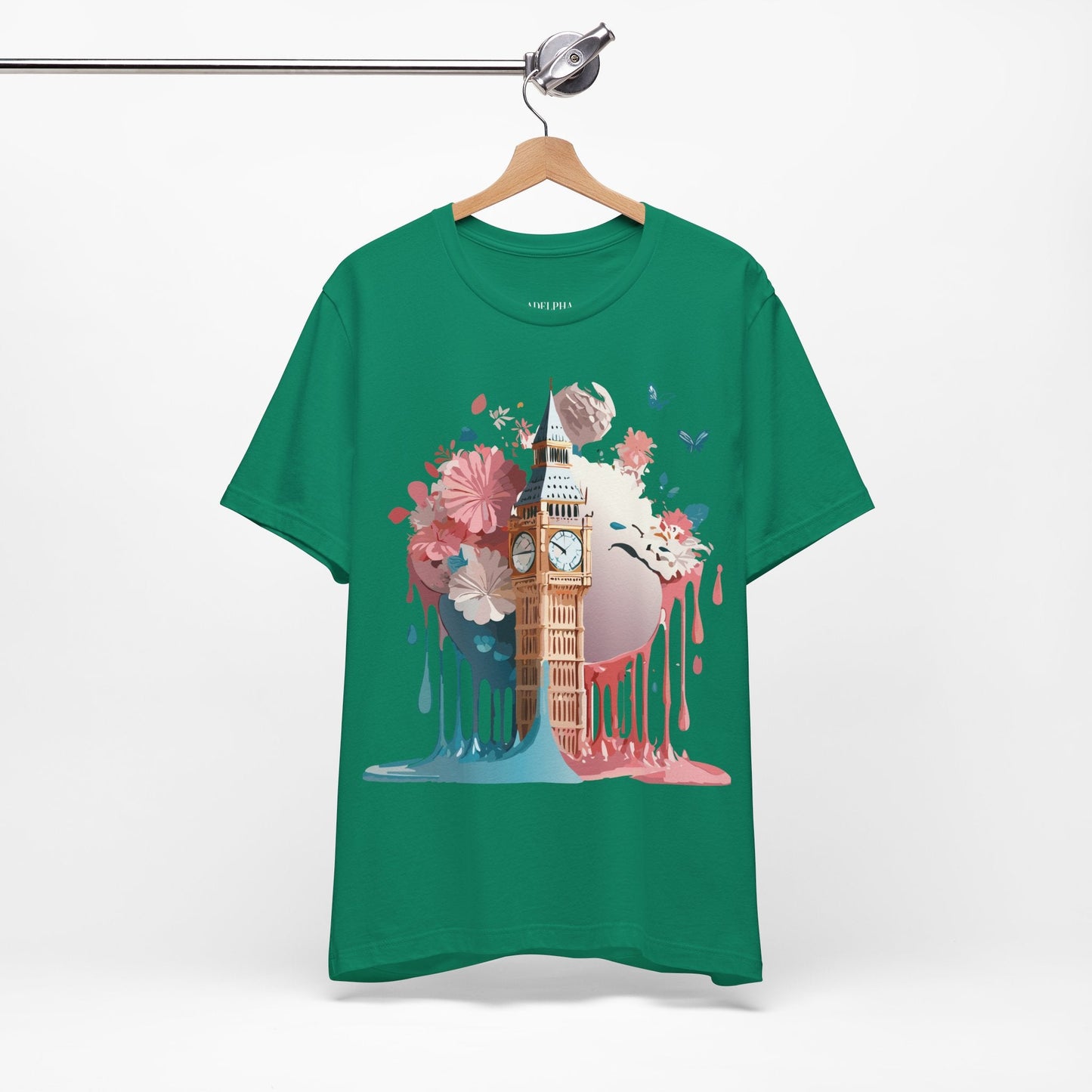Adelpha London Graphic T Shirt Unisex Short Sleeve Tee For Everyday Style And Travel