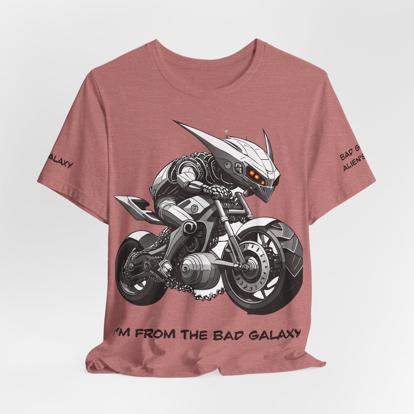 Alien Tee Shirt From Bad Galaxy Made To Order 100 Percent Cotton Lightweight Tee Made In USA