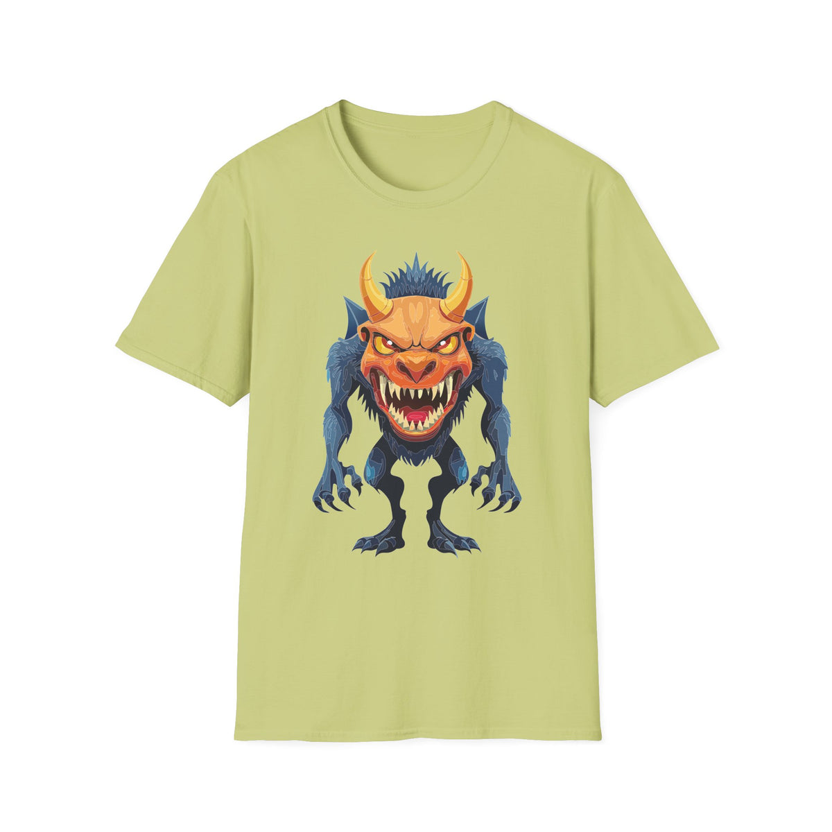 Demon Monster Graphic T-Shirt Cartoon Graphic Tee Unisex 100 Cotton Gildan T-Shirt