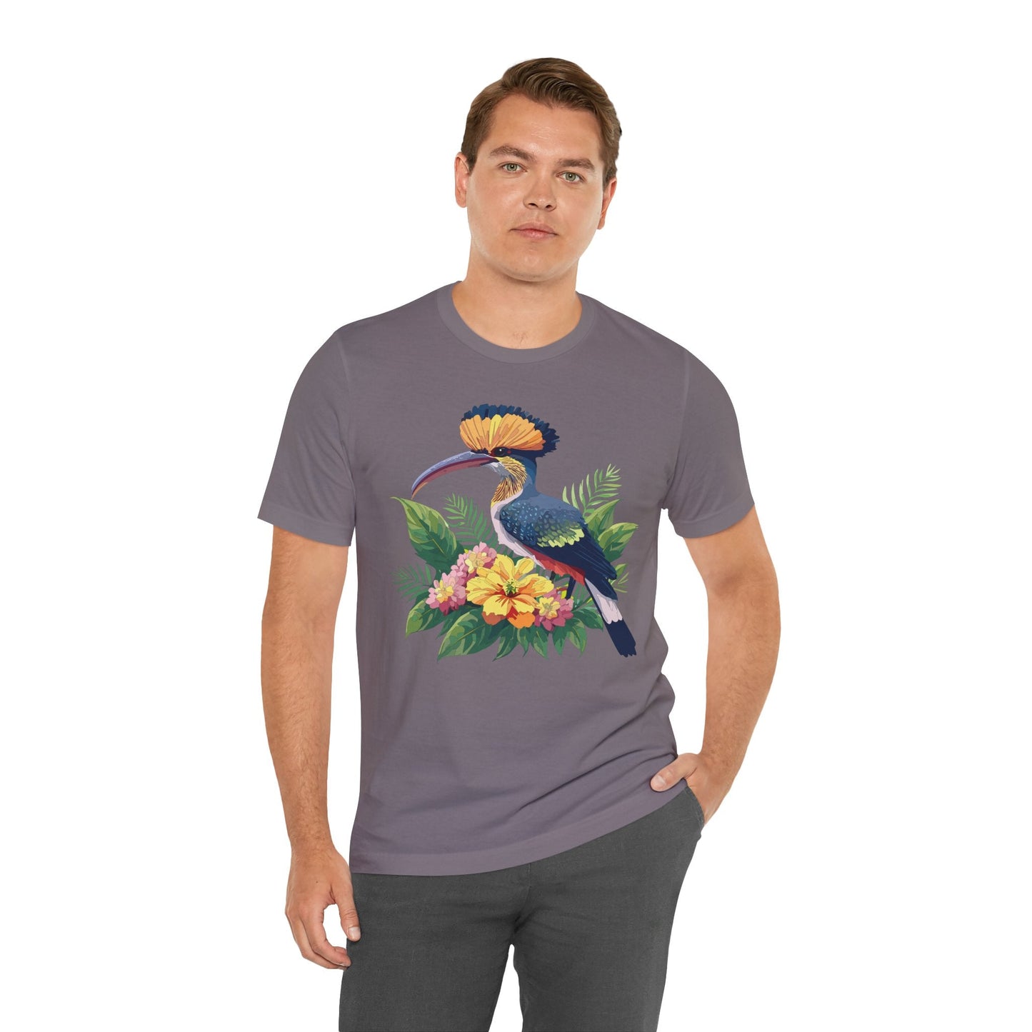 Unisex Animal Tee Shirt With Art Design Wild Animals Short Sleeve Jersey Tee For Everyday
