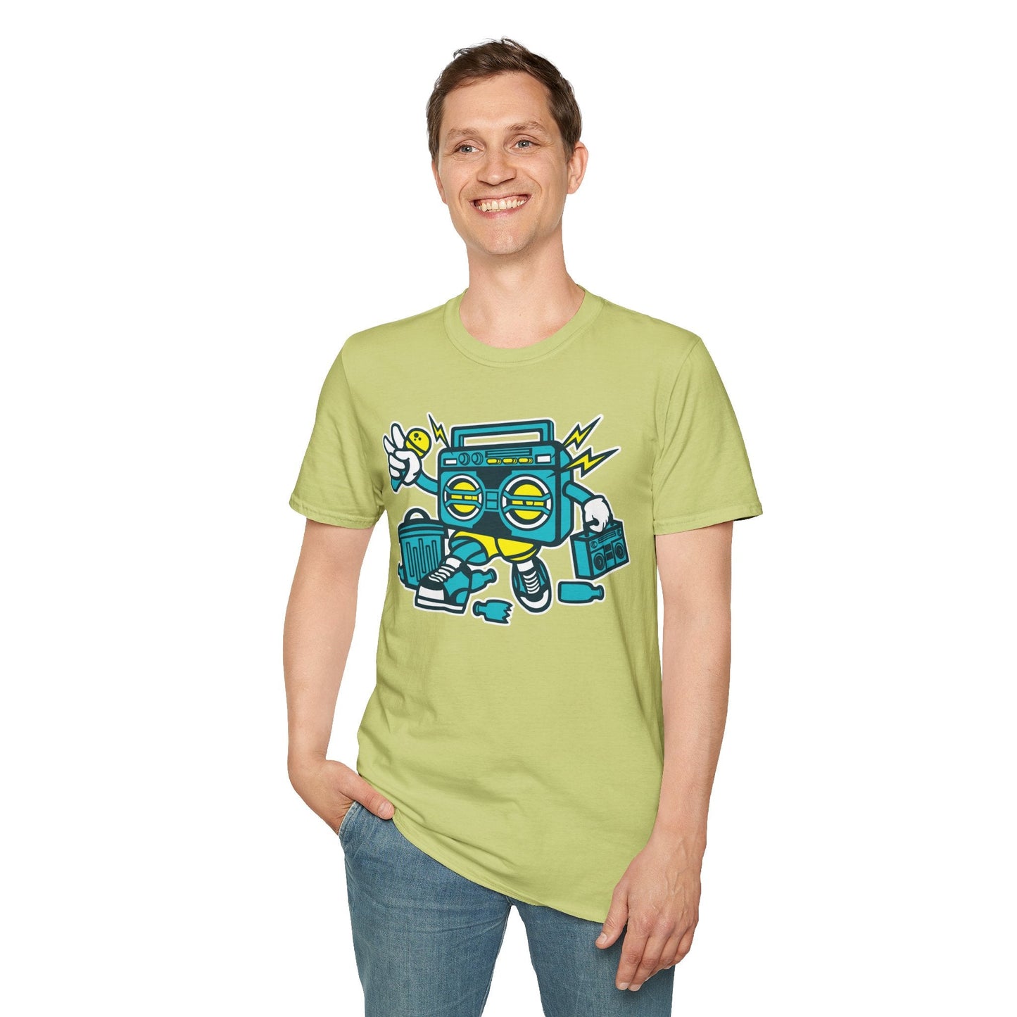 Cartoon T Shirt Animation Tee Funny Unisex Gildan Softstyle 64000 100 Percent Ring Spun Cotton