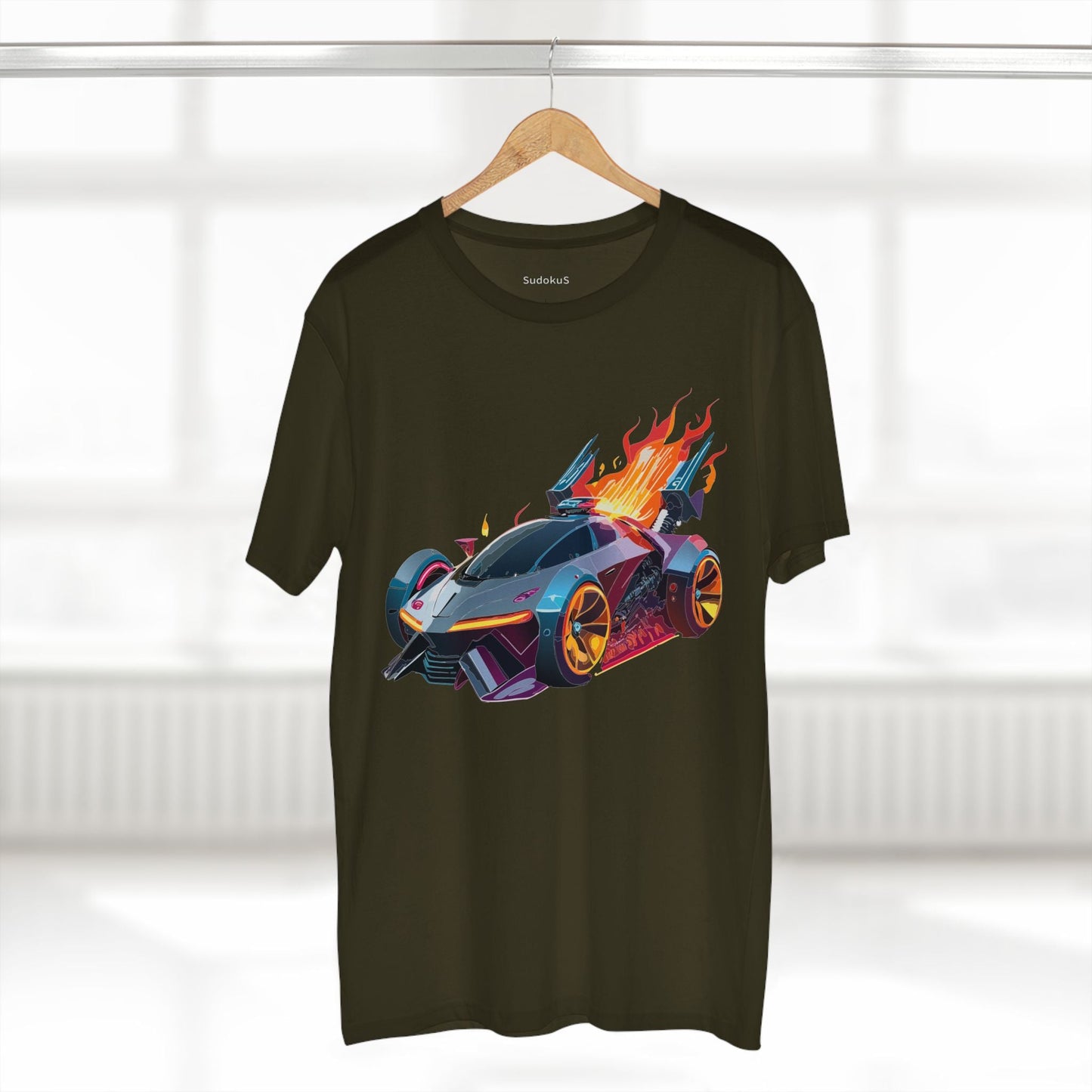 Car Graphic Unisex 100 Cotton Staple Tee 2