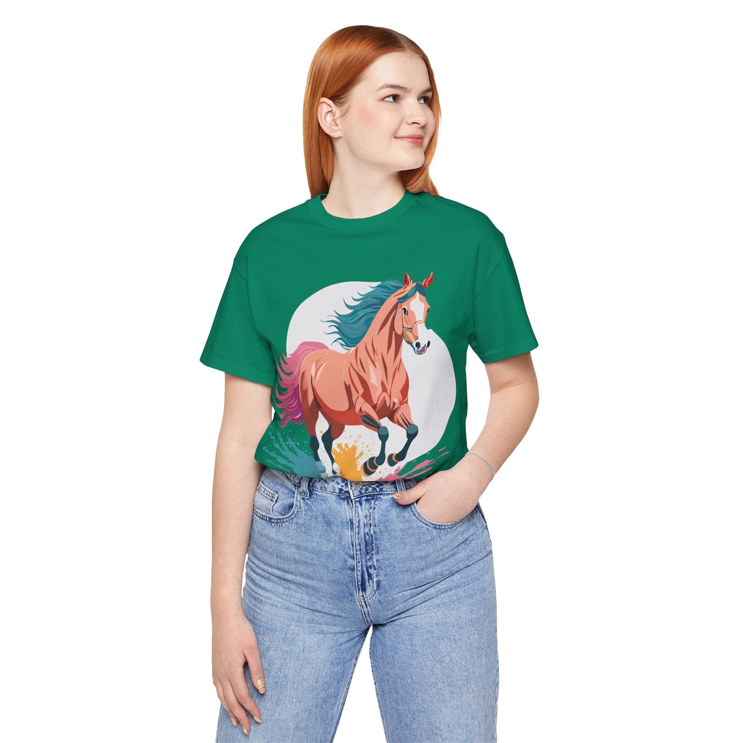 Horse Graphic T Shirt Unisex Adelpha Vintage Inspired Art Design Tee For Everyday Wear