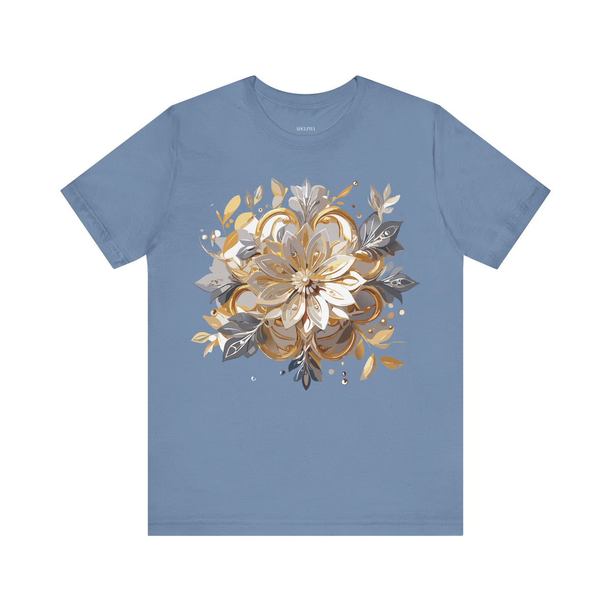 Jewelry Graphic Unisex Cotton Bella+Canvas Tee with Gemstones Art Design m38