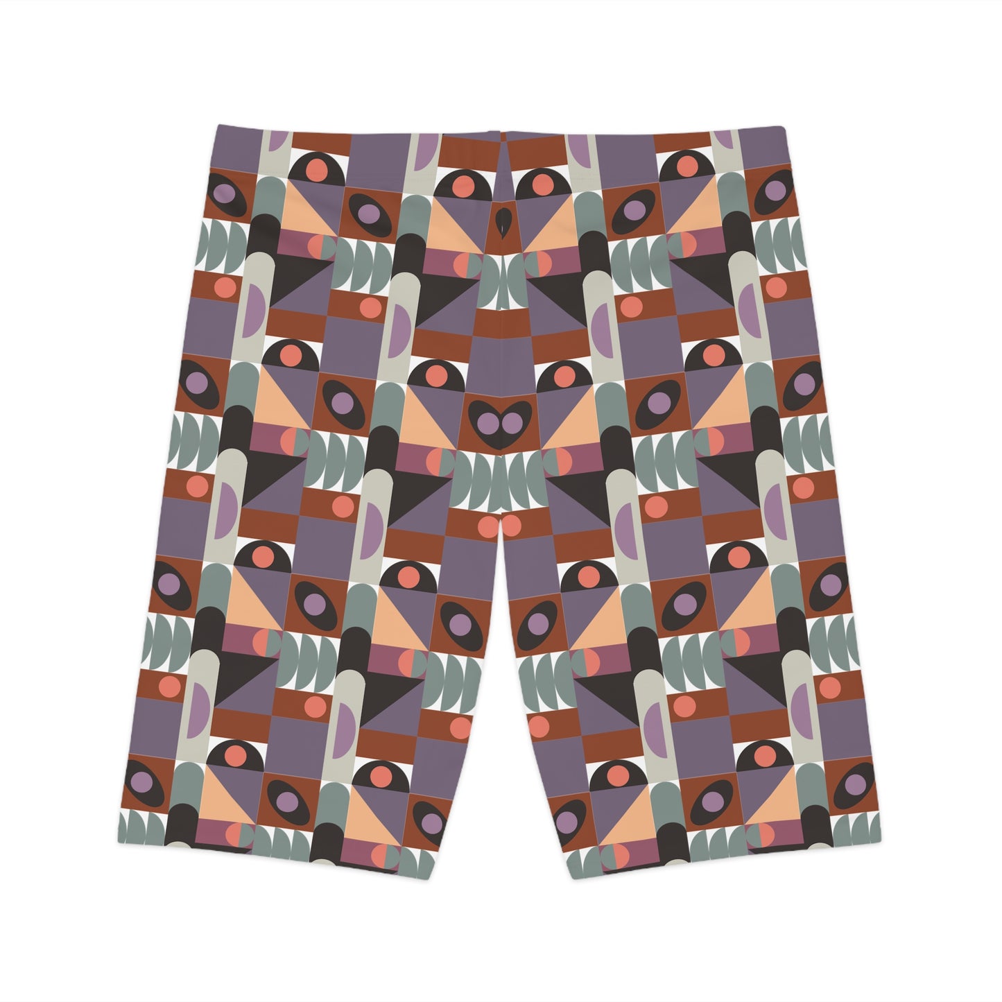 Abstract Biker Shorts