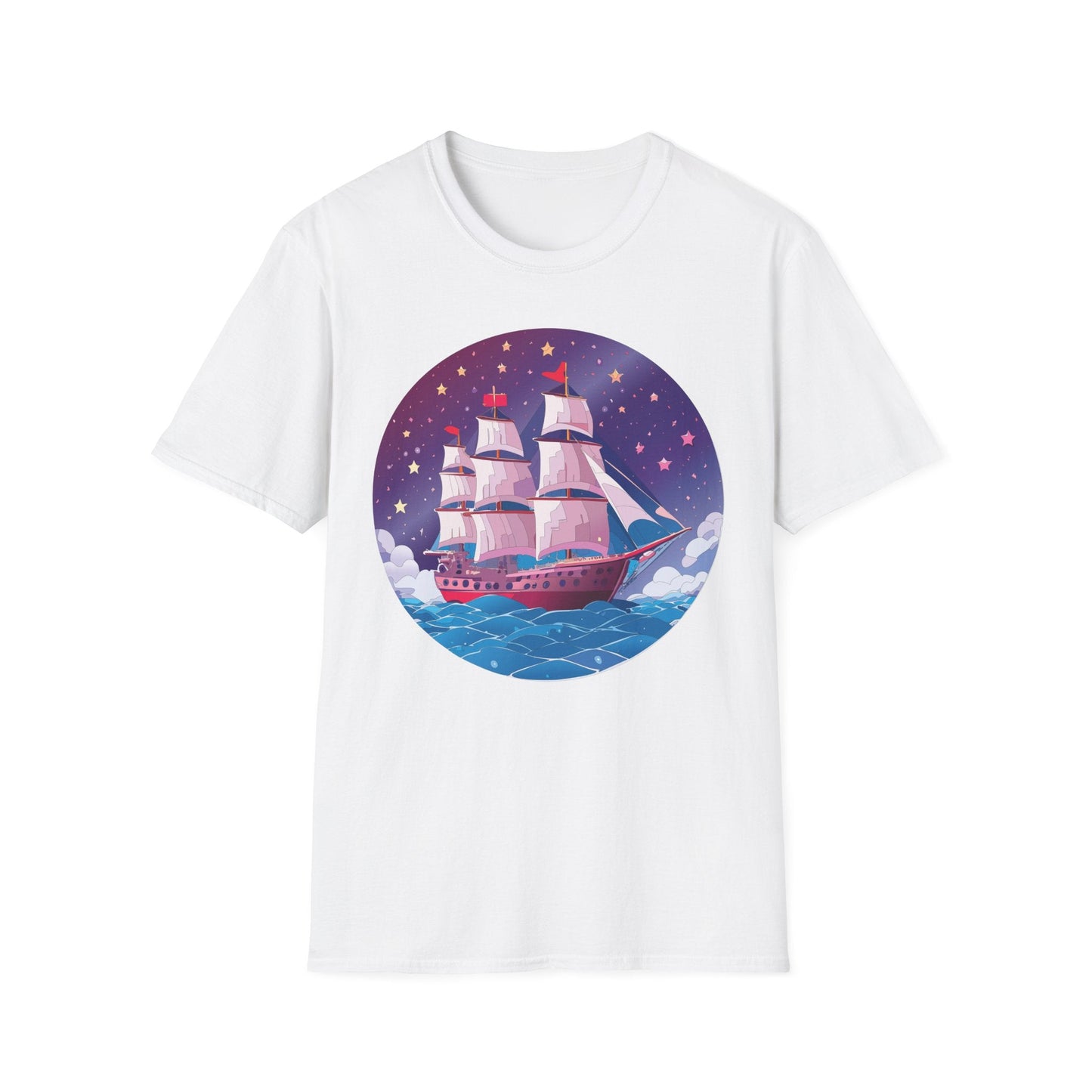 Ship T Shirts Frigate Vessel Tee Unisex Softstyle 64000 Gildan Ring Spun Cotton T Shirt