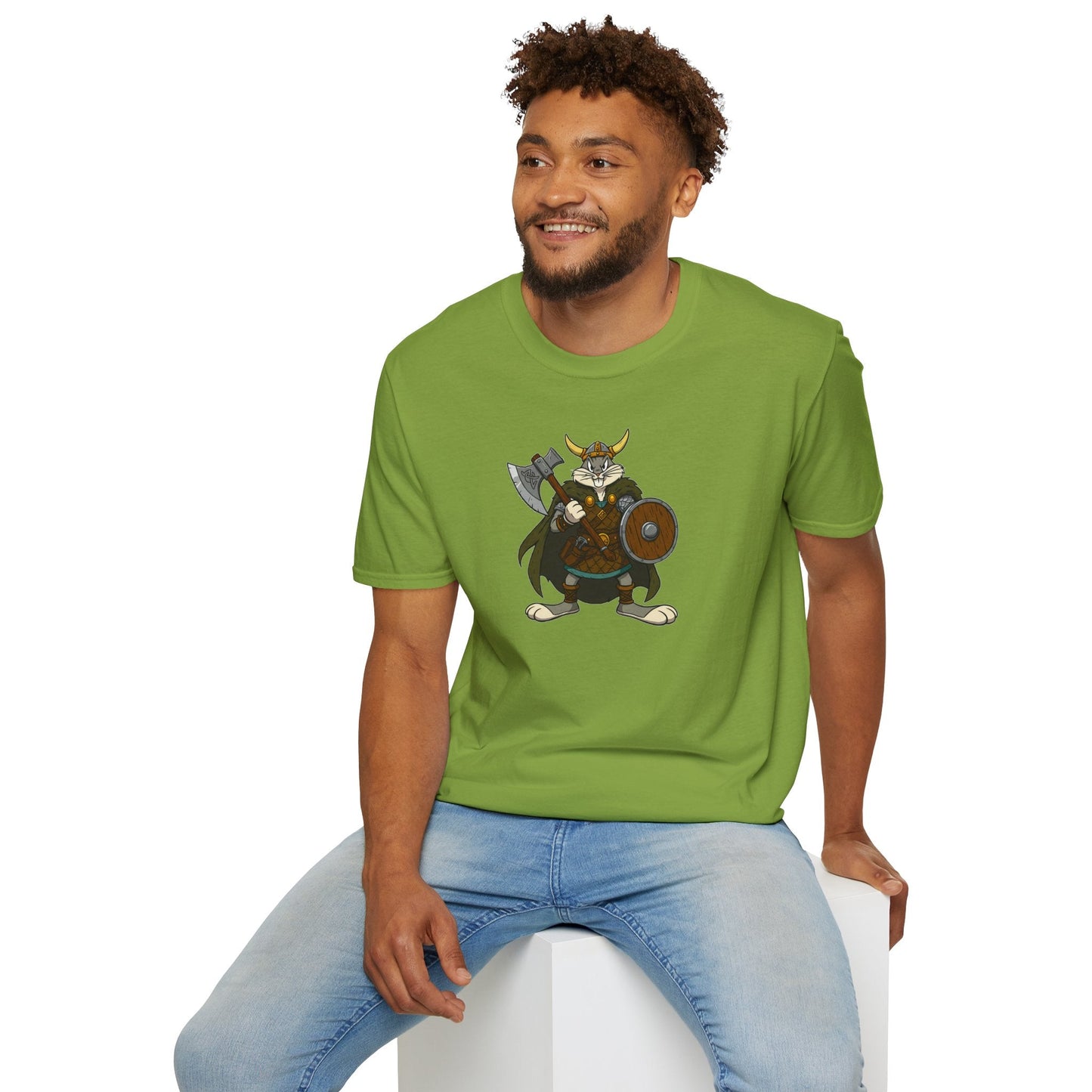 Bugs Bunny T Shirt Cartoon Design Unisex Graphic Tee Gildan Softstyle 64000 Animation Artwork