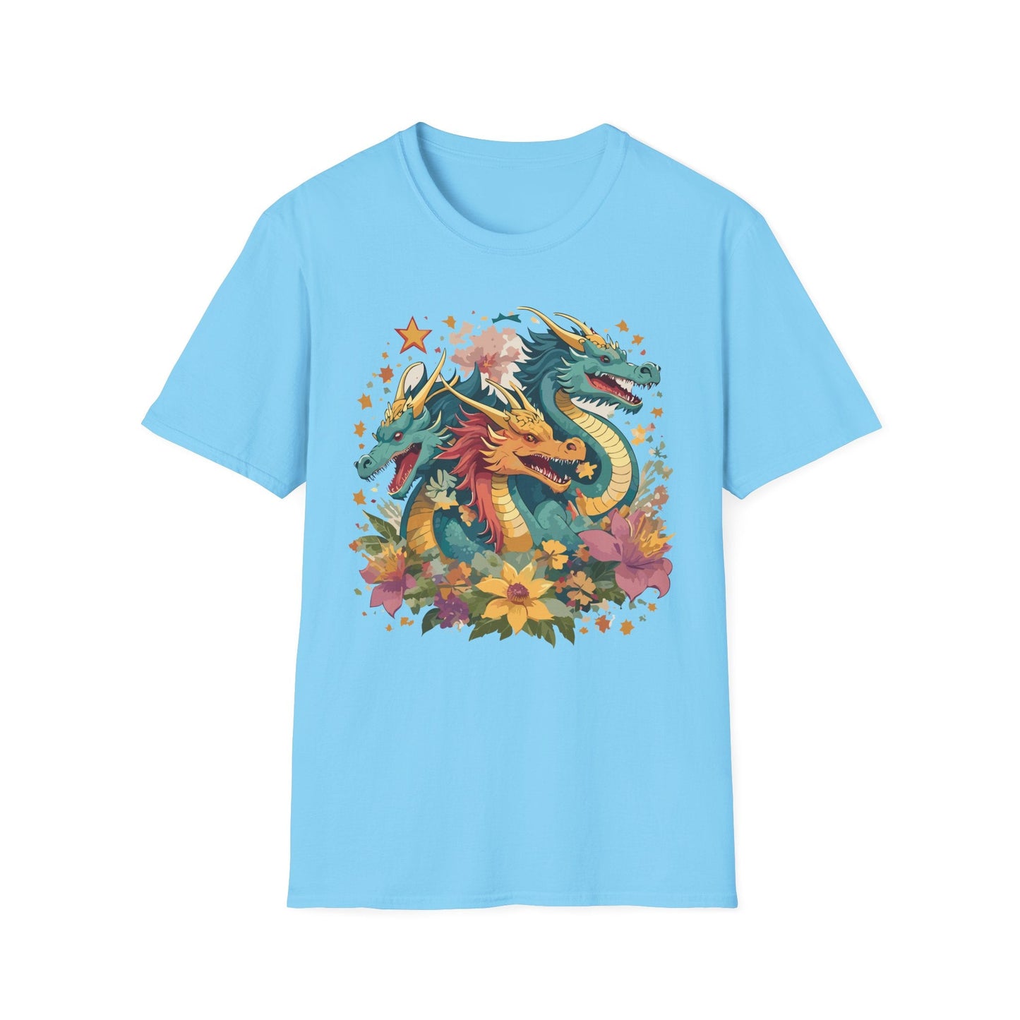 Dragon Graphic Unisex 100 Cotton Tee with Animal Artwork Design 8