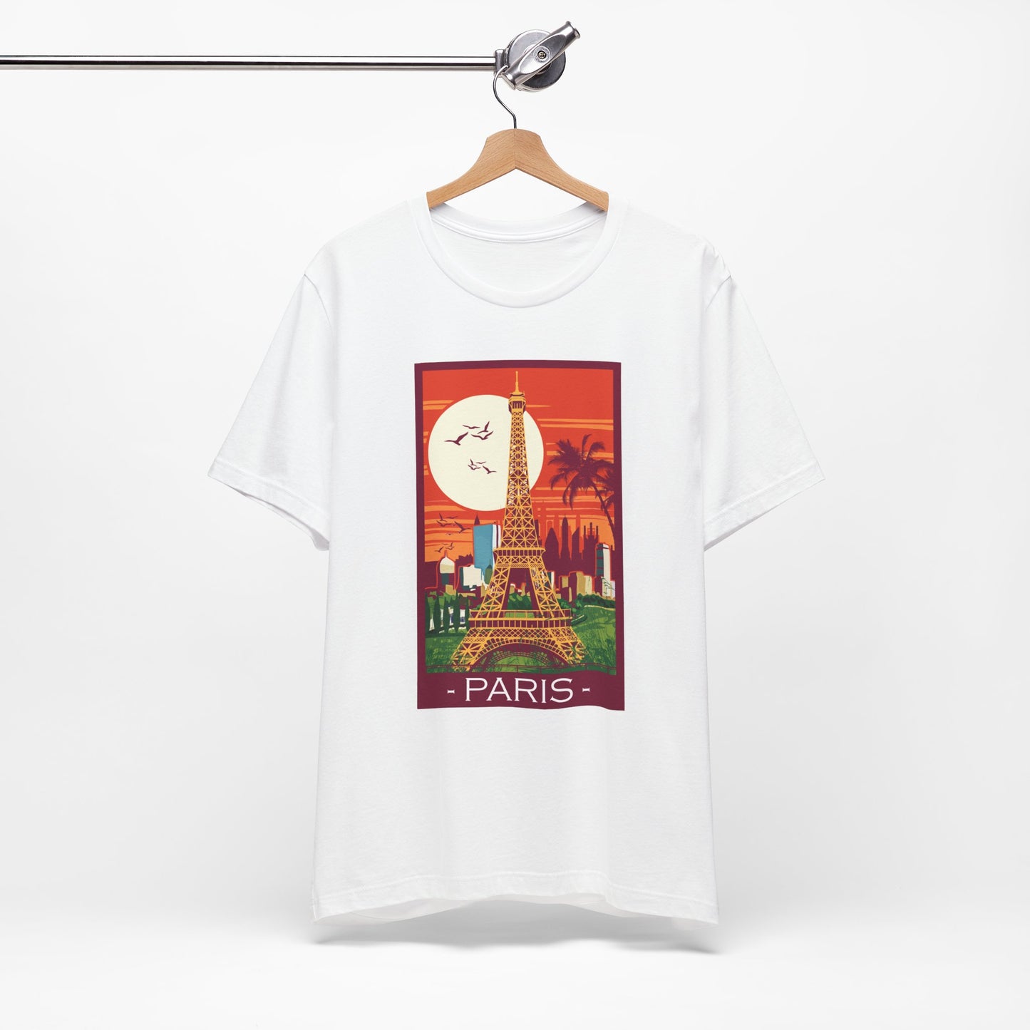 Retro Poster Paris Graphic Design Tee, Paris Shirt, Vintage Tees, Art Design T-Shirt, Graphic Tee, Retro Art Shirts