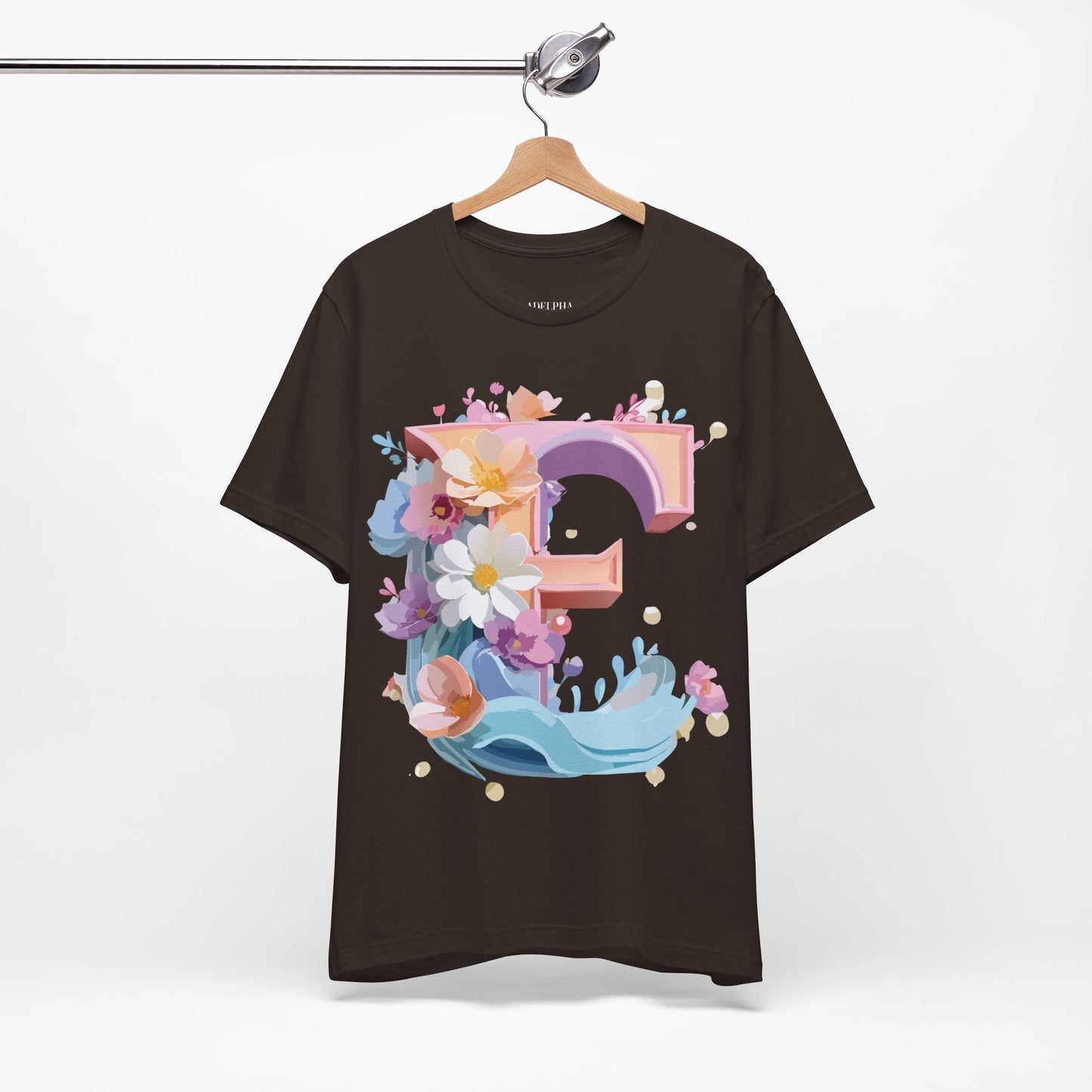 Unisex Letter E Graphic T Shirt By Adelpha Vintage Inspired Artwork Tee For Everyday Wear