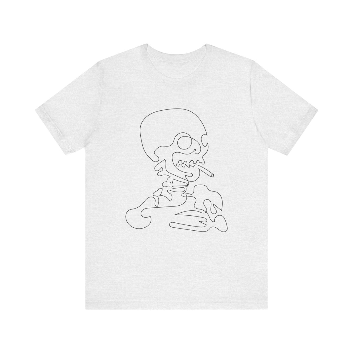 Camiseta unisex de algodón con calavera