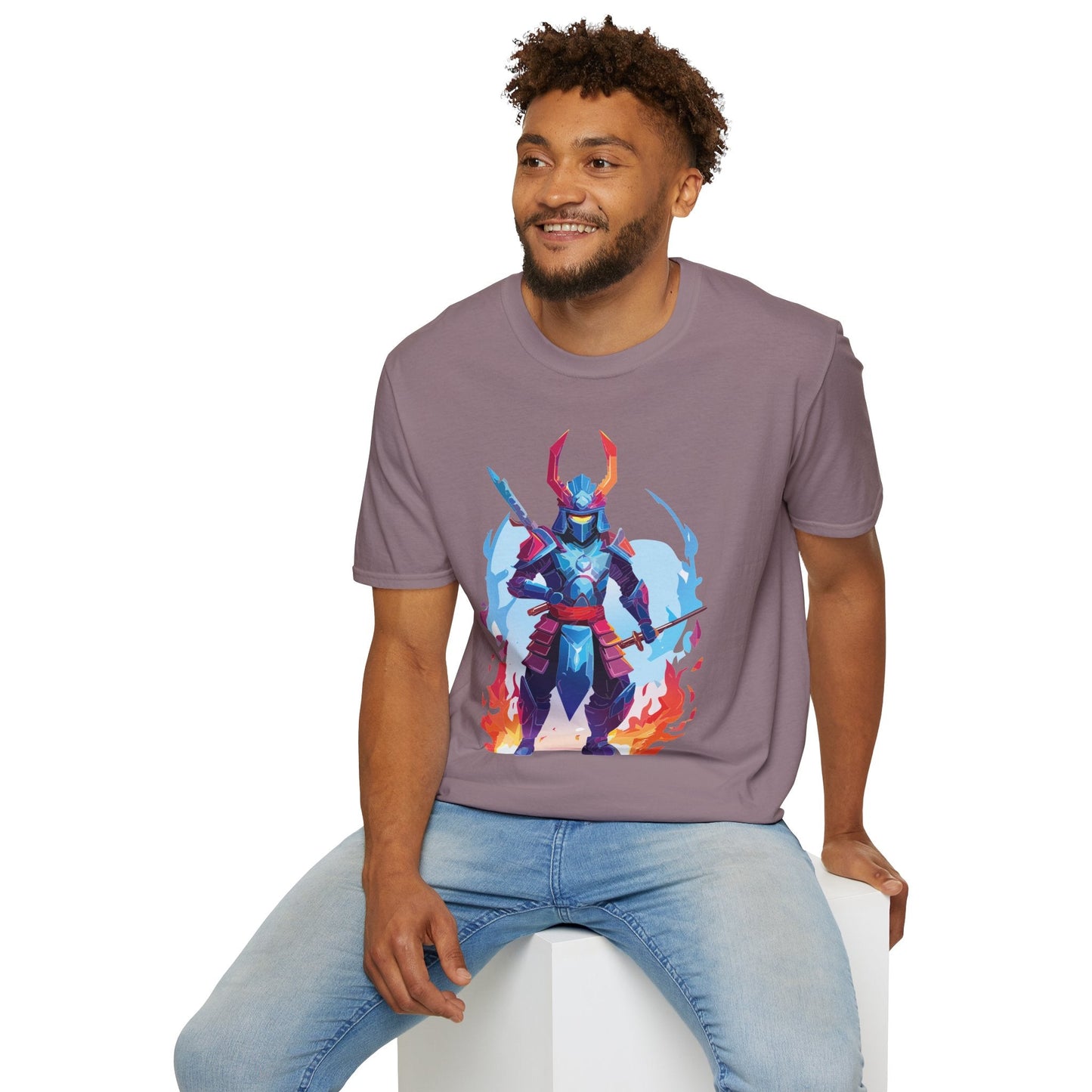 Samurai Shirt Unisex T Shirt 100 Percent Ring Spun Cotton Softstyle Tee Gildan 64000