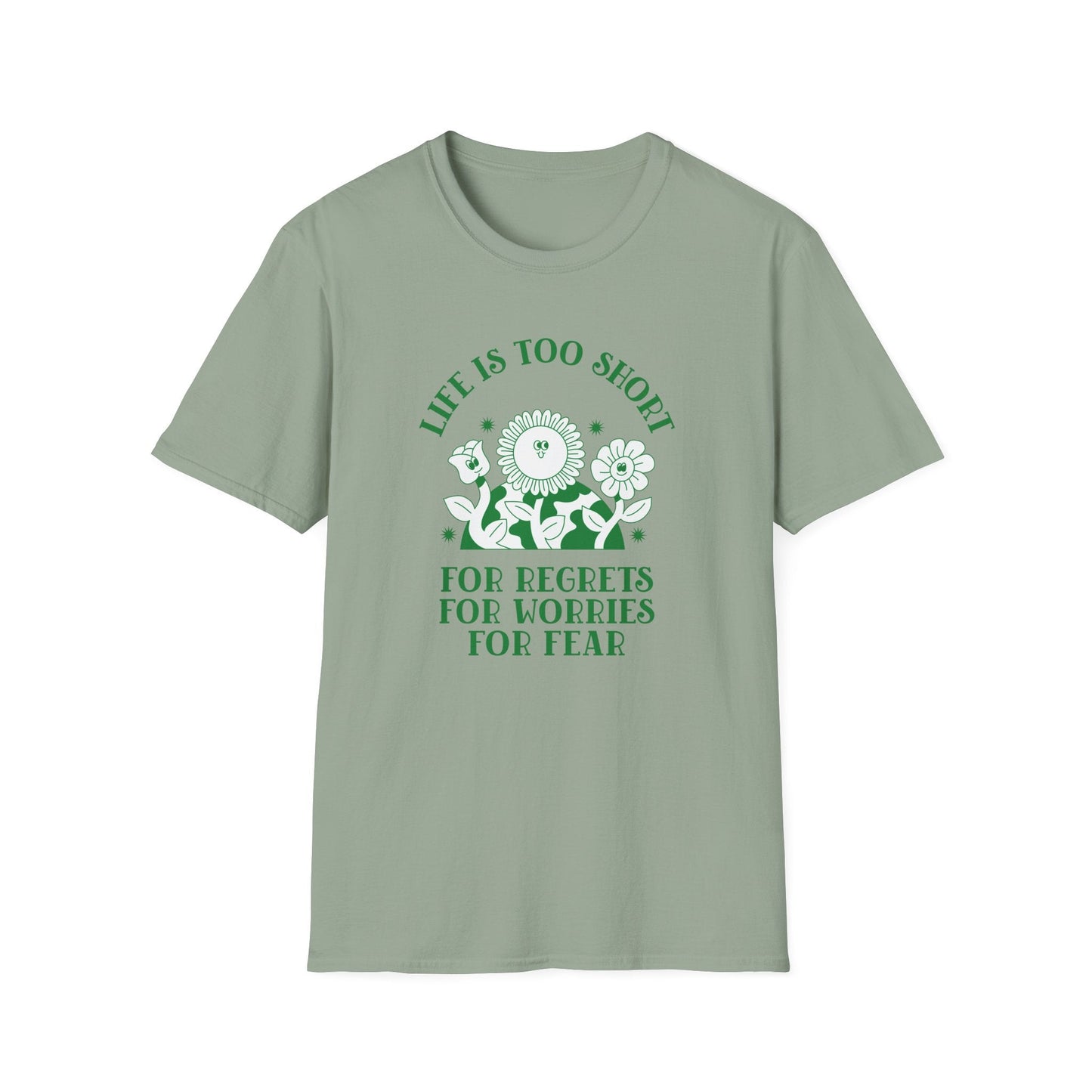 Positive Slogan T Shirts With Positive Words Tee Shirt Good Quotes Unisex Gildan Softstyle 64000 100 Percent Cotton