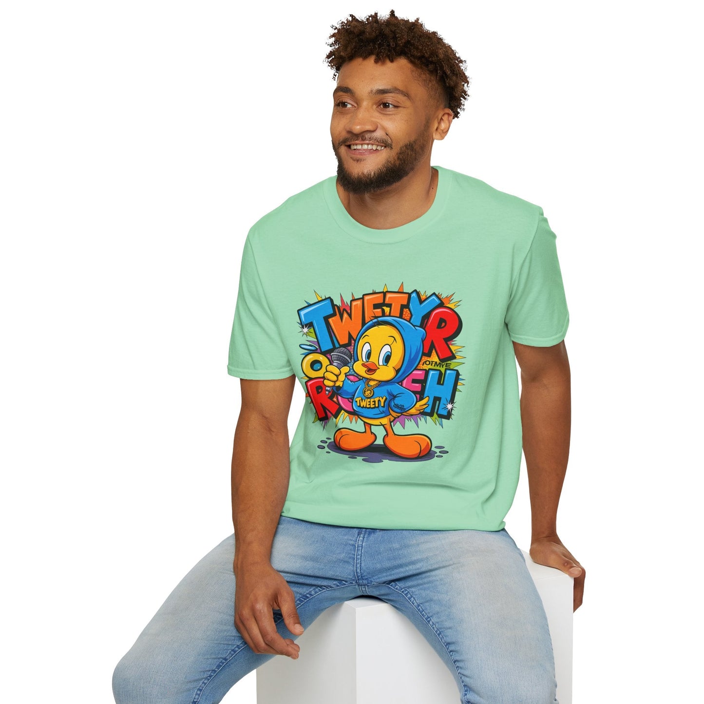 Cartoon T Shirt With Animation Funny Animals Tee Unisex Gildan Softstyle 64000 Pro