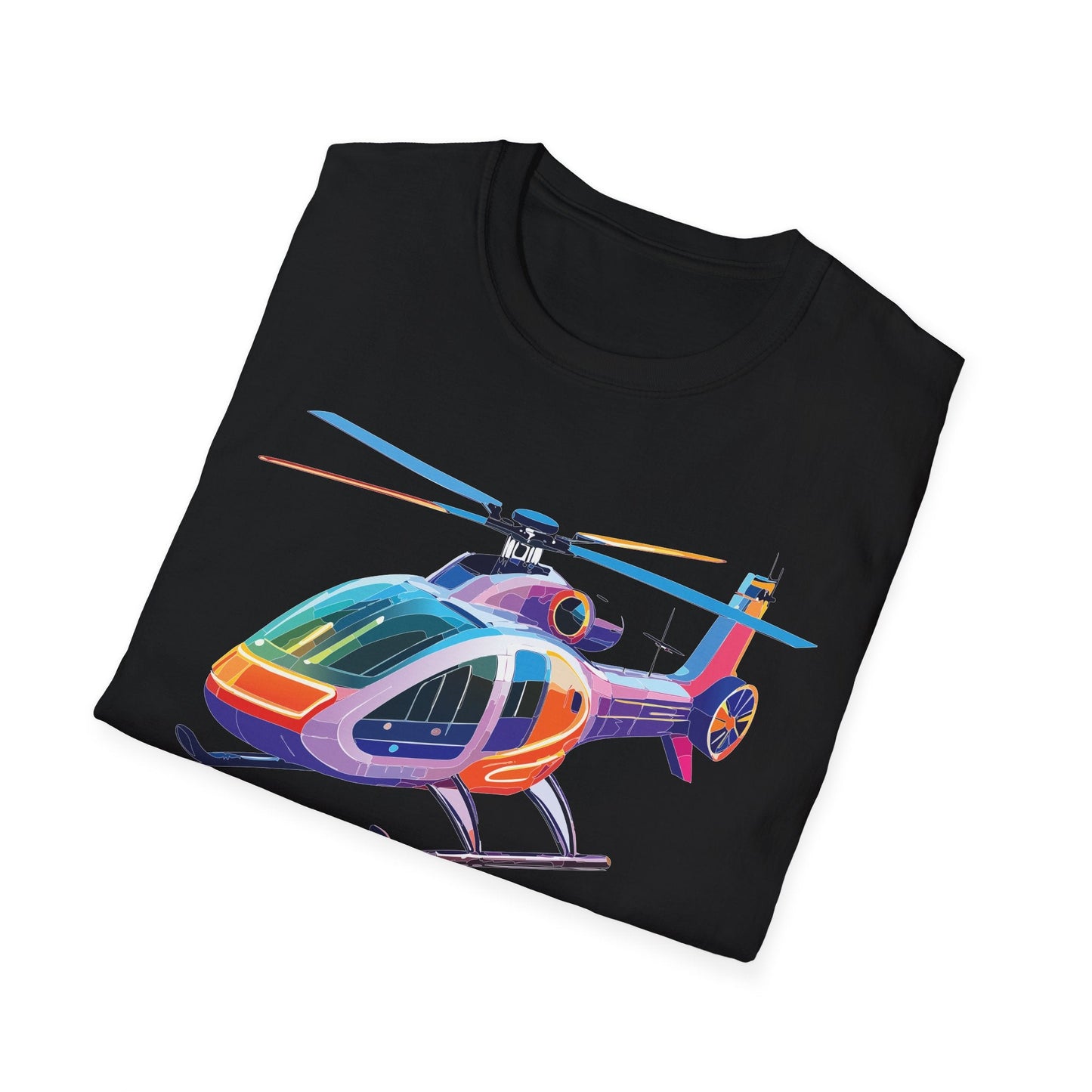 Chopper Helicopter Shirt Unisex T Shirt Softstyle 64000 100 Percent Ring Spun Cotton