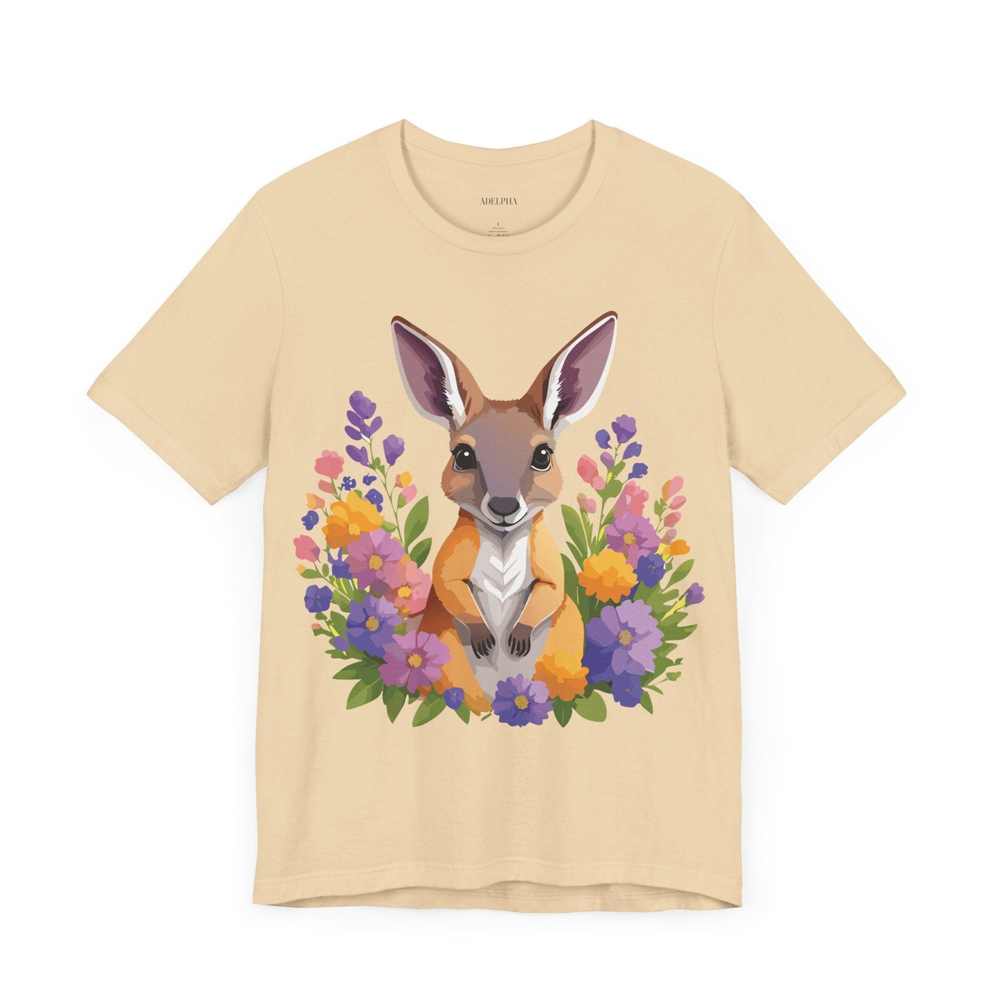 Kangaroo Graphic Unisex 100 Cotton Vintage Animal Artwork Tee 2
