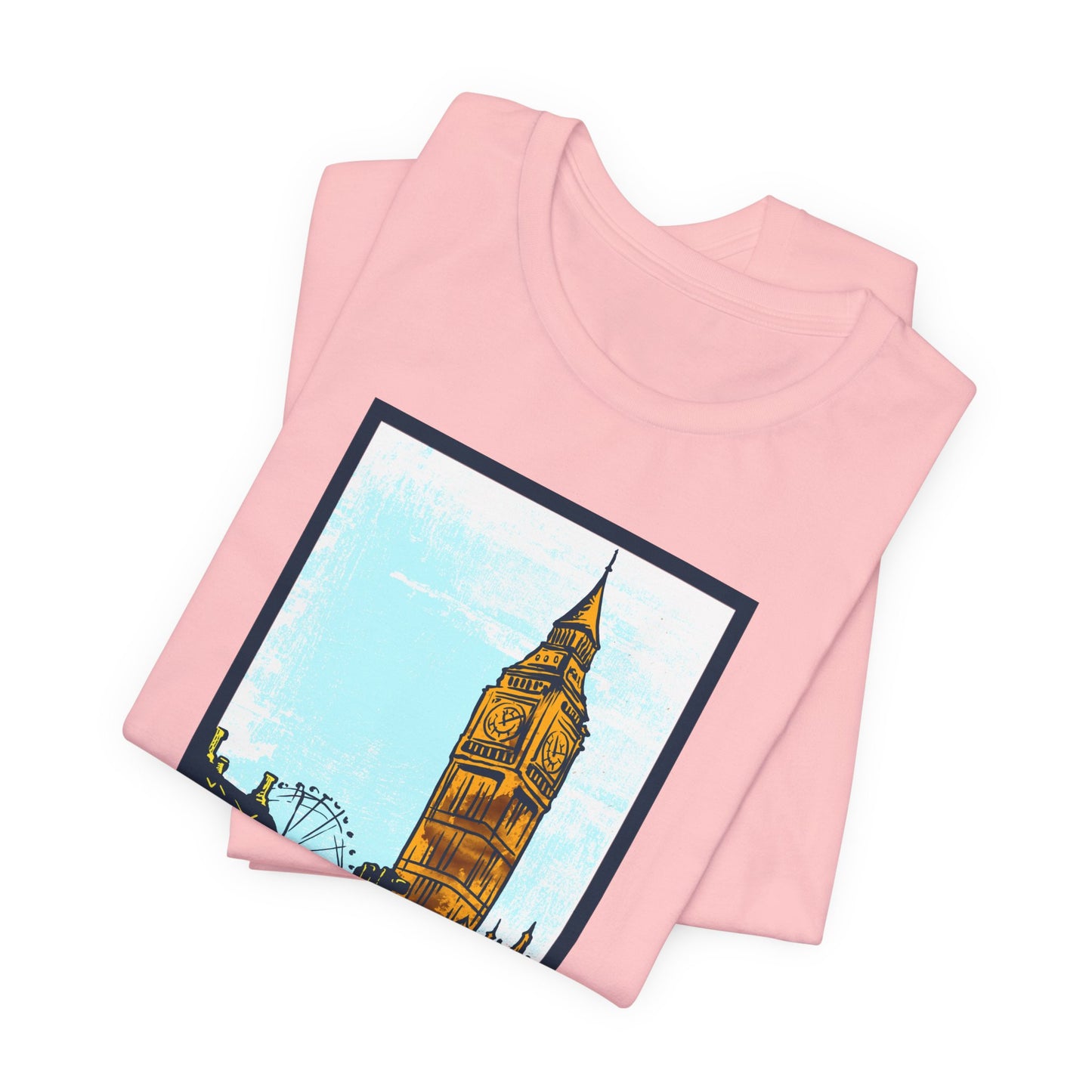 Retro Poster London Graphic Design Tee, London Shirt, Vintage Tees, Art Design T-Shirt, Graphic Tee, Retro Art Shirts