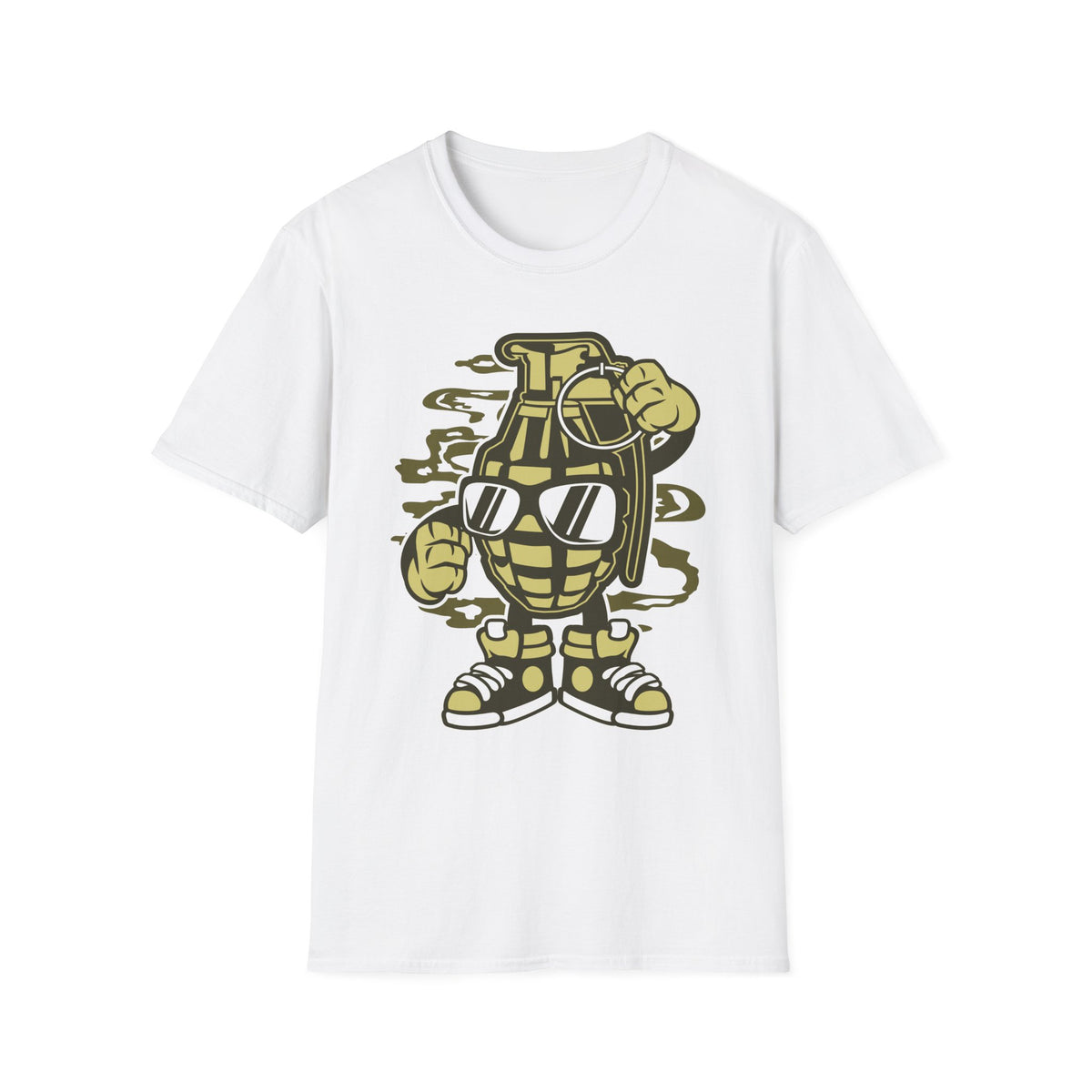 Unisex Cotton T-Shirt with Cartoon Graphic Design
