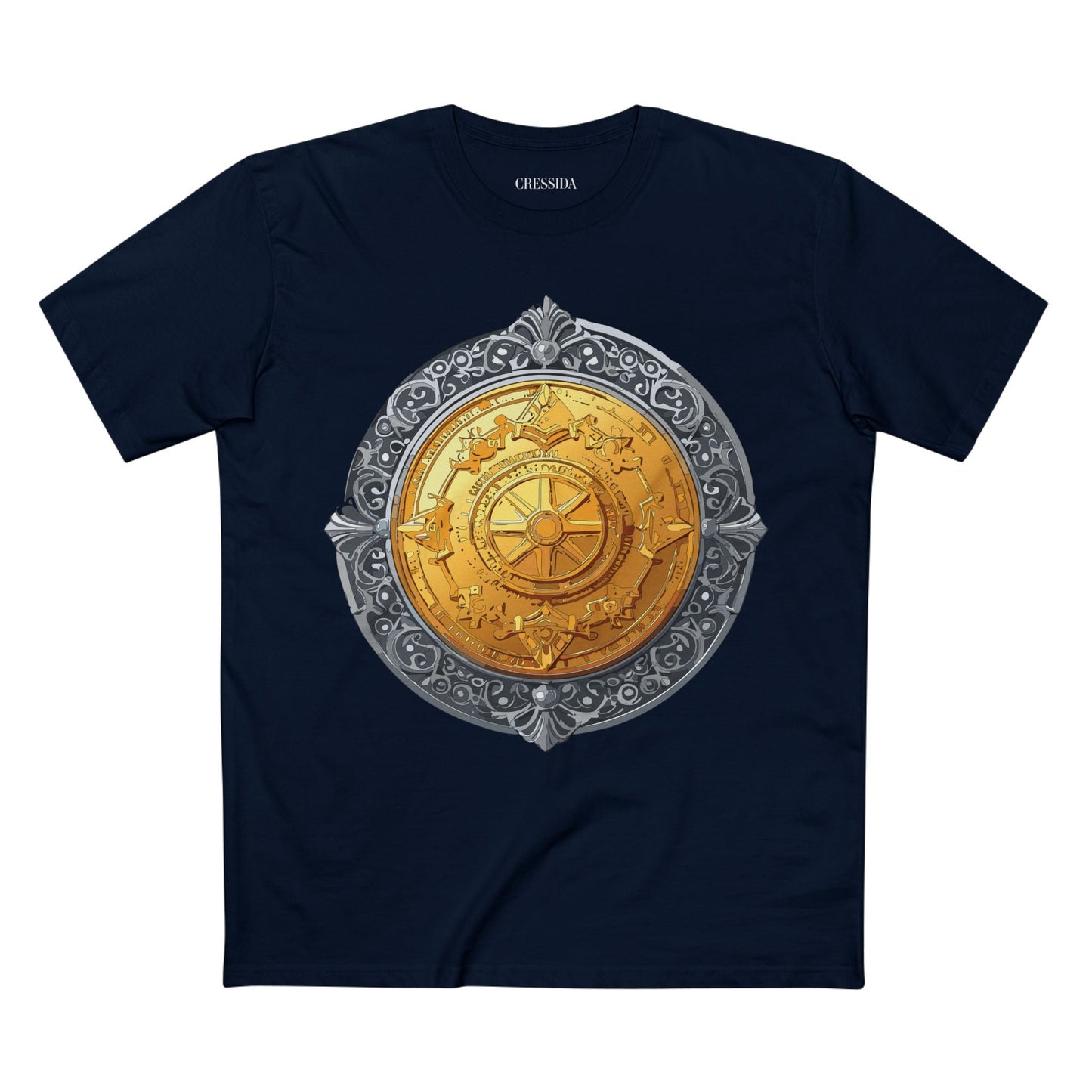 Antique Gold Coin Graphic Design T-Shirt Unisex 100 Cotton With Golden Print Artwork Tee 10