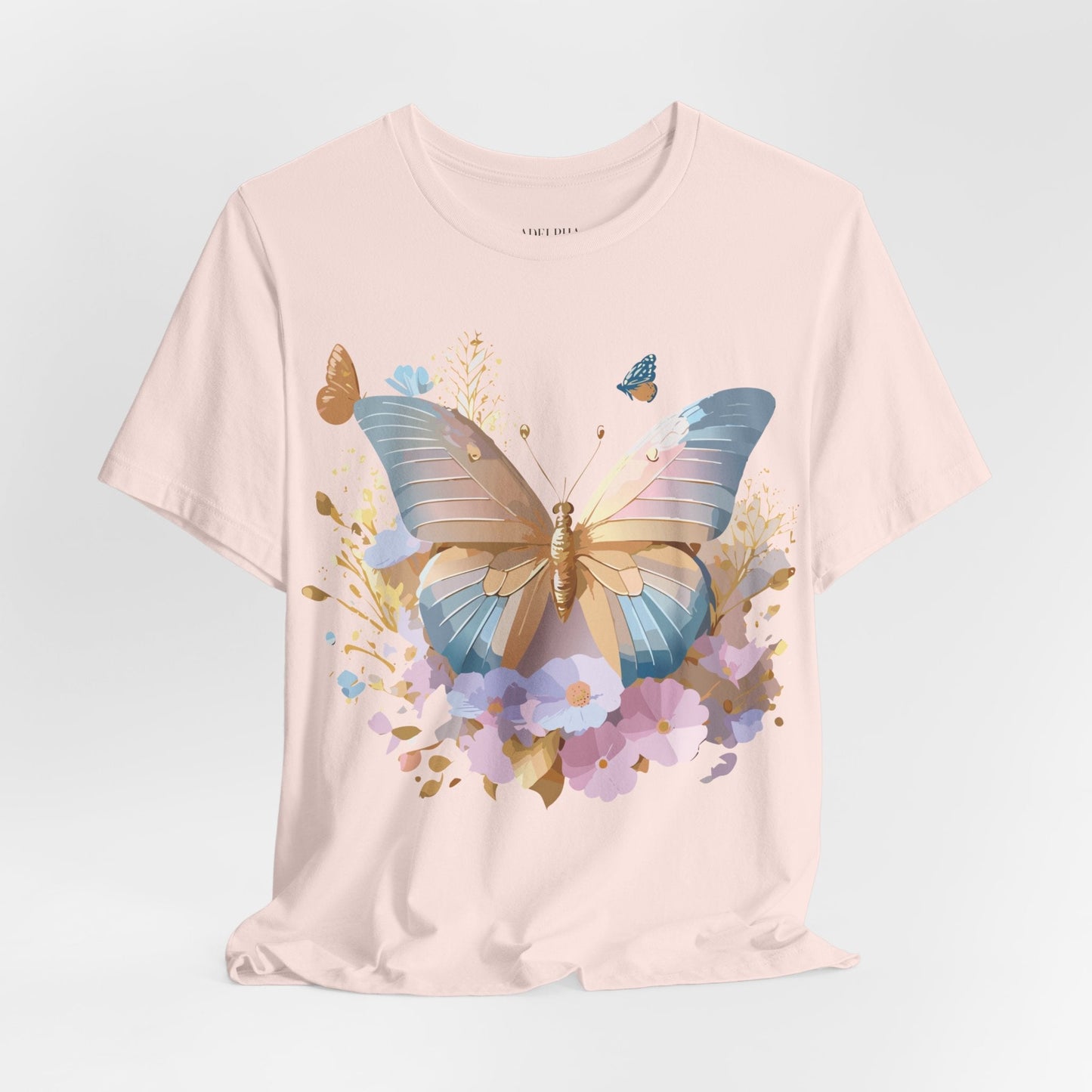 Butterfly Graphic Tee By Adelpha Vintage Inspired Unisex Short Sleeve