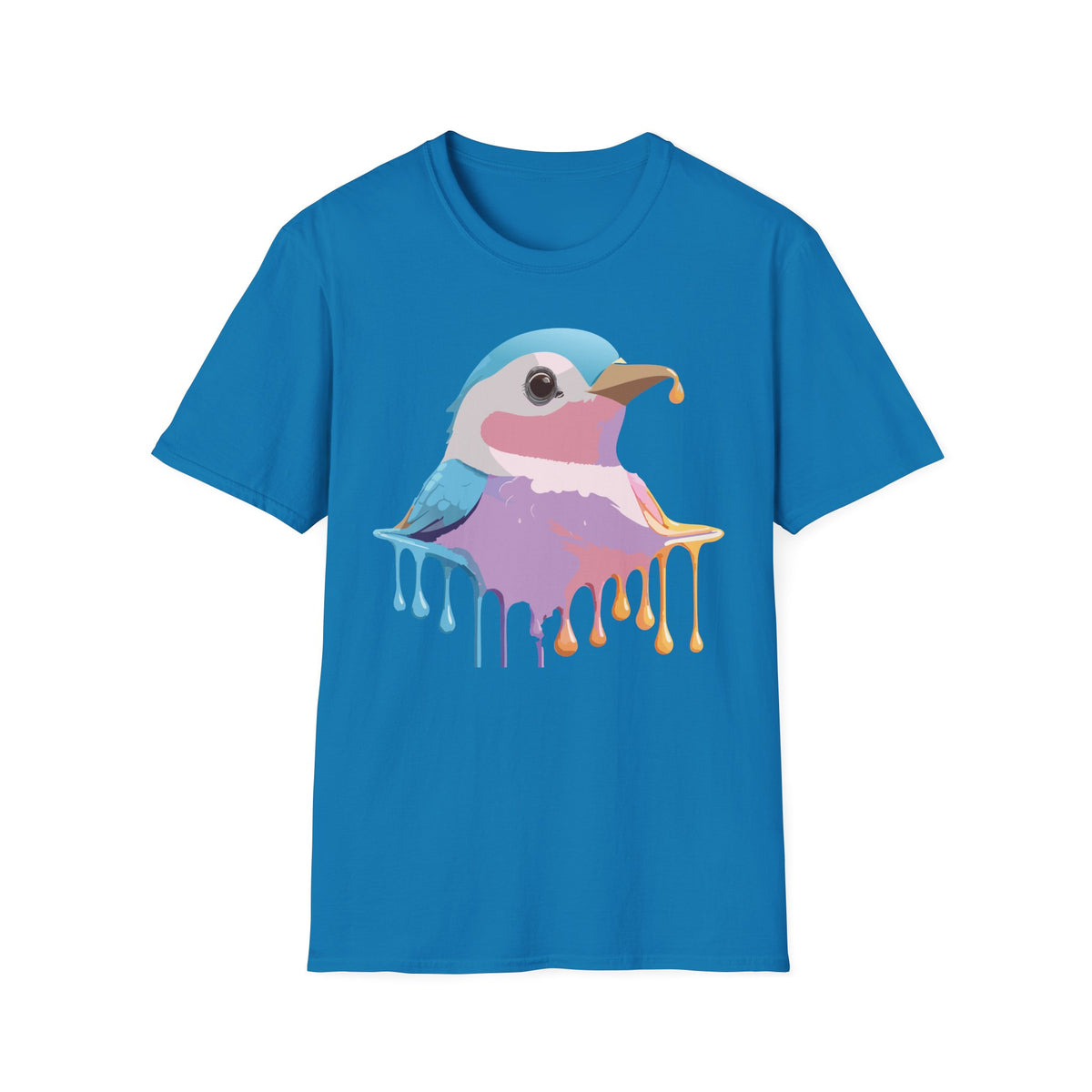 Colorful Dripping Kookaburra T-Shirt | Watercolor Bird Illustration