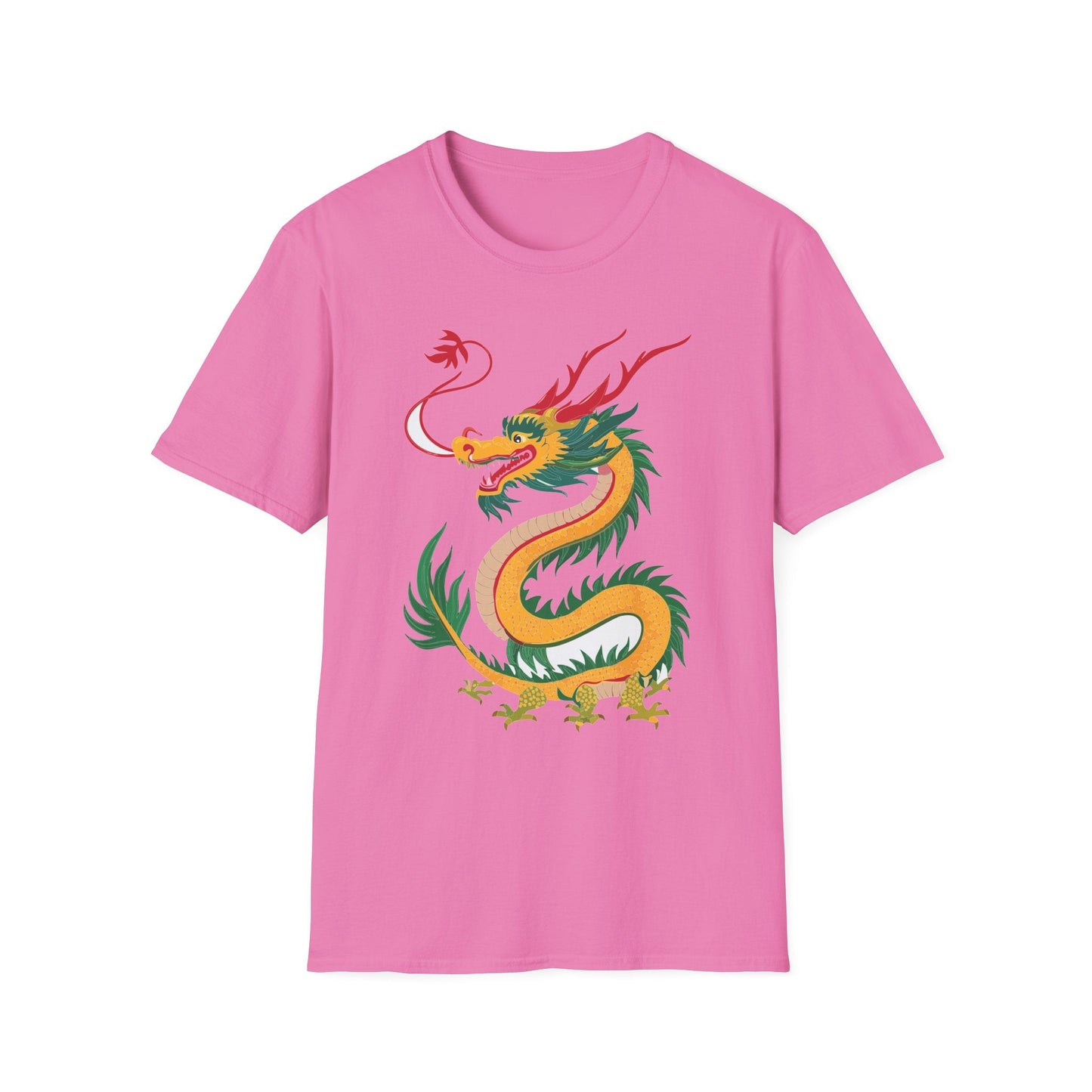 Dragon T Shirt Unisex Dragon Shirt Animal Shirt Gildan Softstyle 64000 100 Percent Cotton Tee