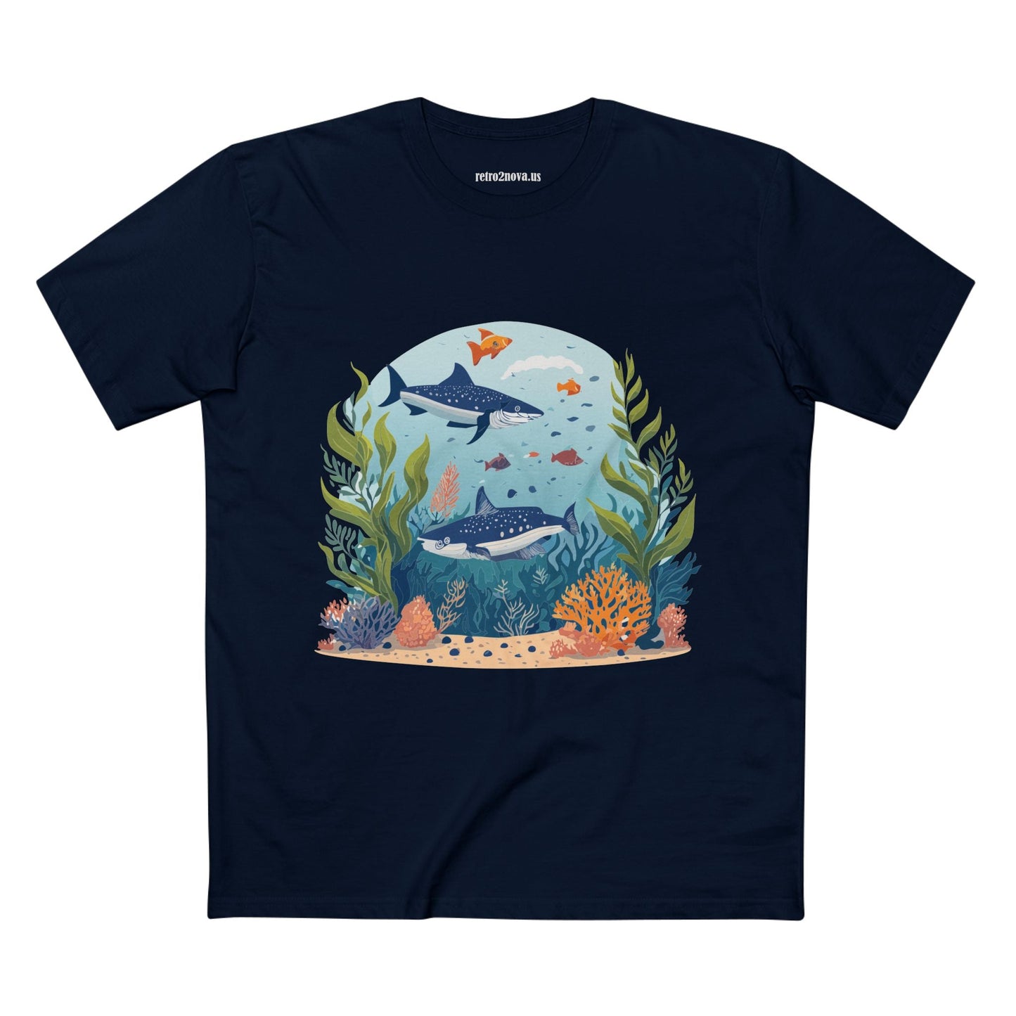 Ocean Shirt Ocean Pacific Inspired Tee OP 5 Unisex Premium Cotton Art Tee Retro2Nova Art Design